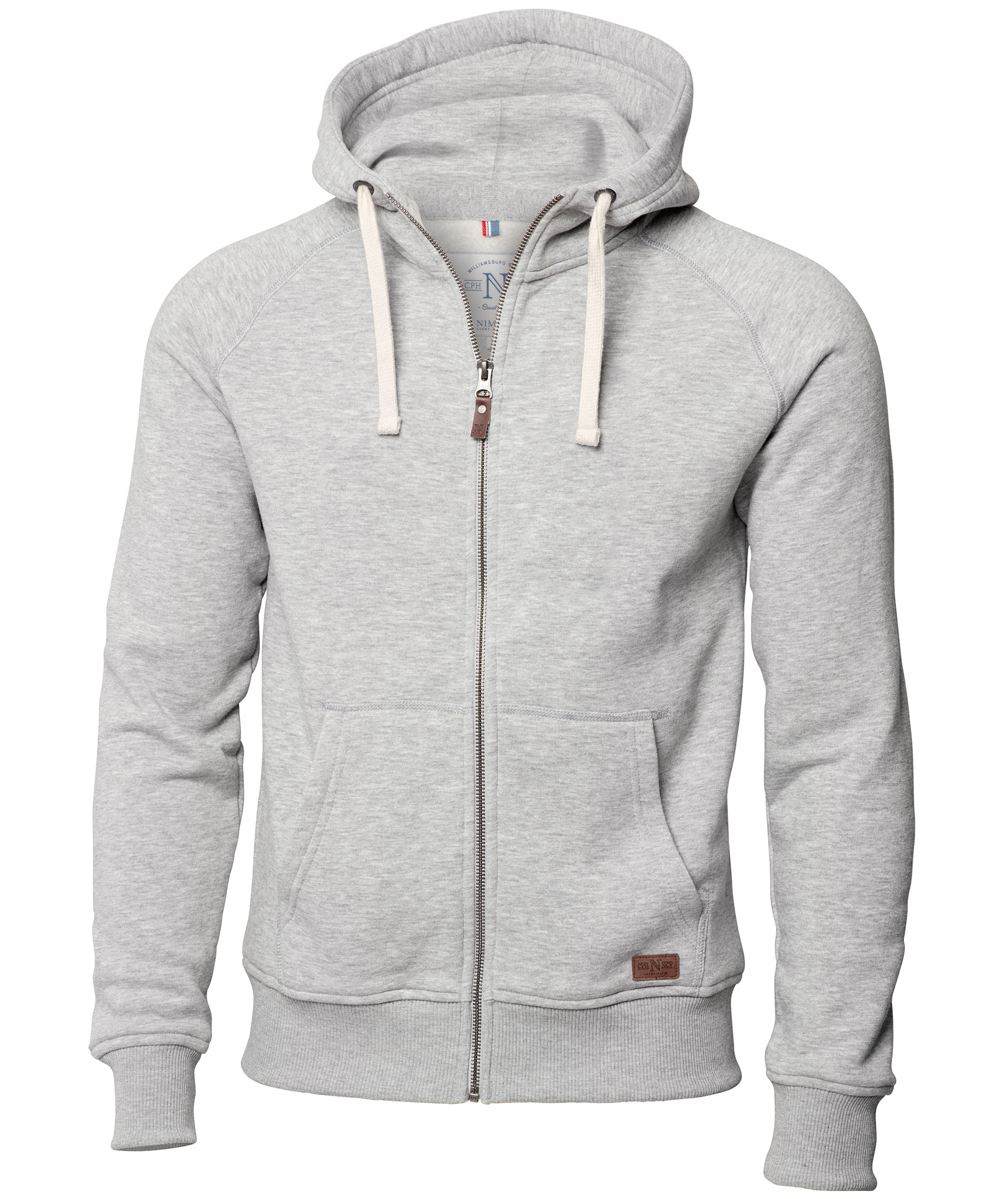 Nimbus Williamsburg hoodie med blixtl&aring;s, Grey melange