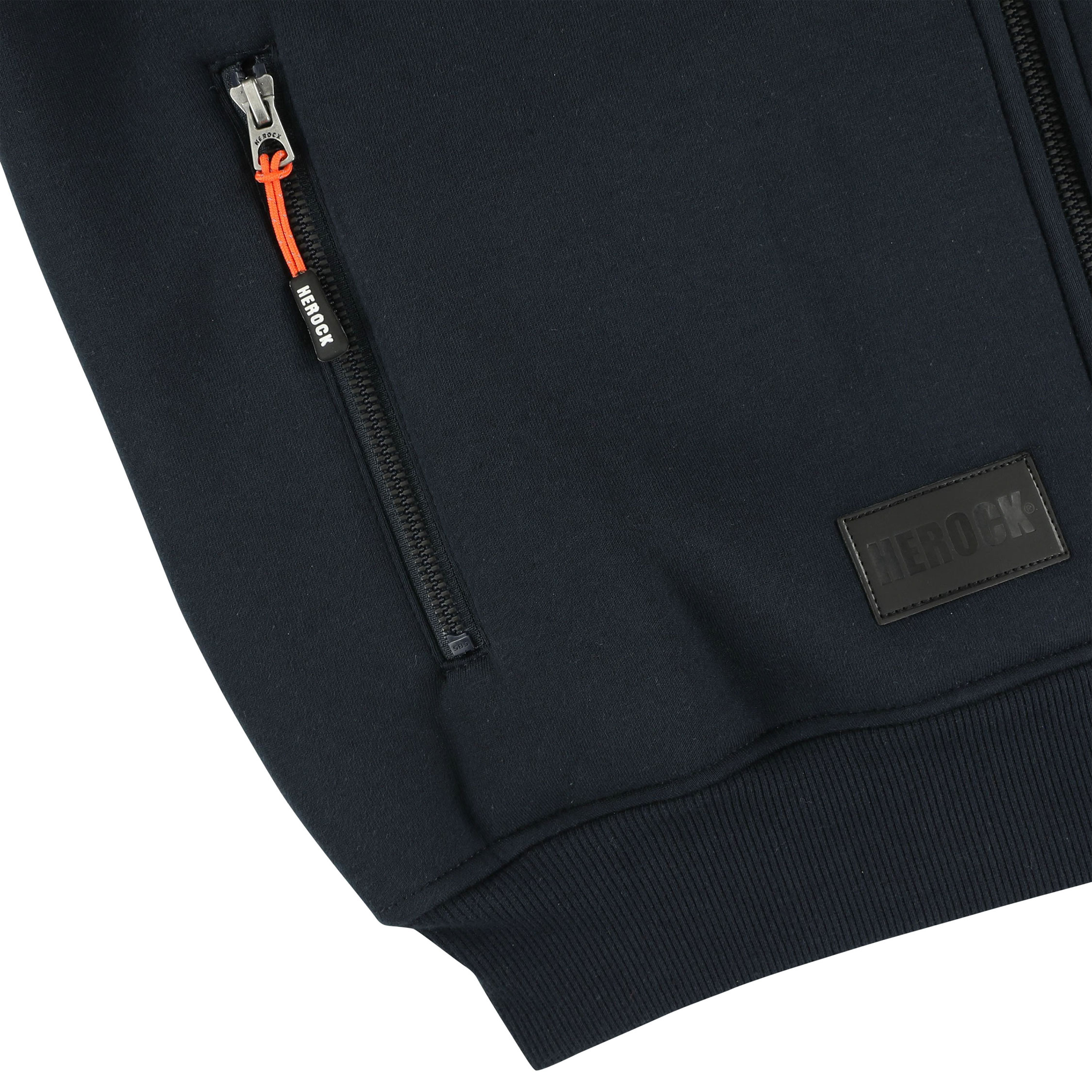 HEROCK Otis h&aelig;ttetr&oslash;je med lynl&aring;s, Navy, large image number 3