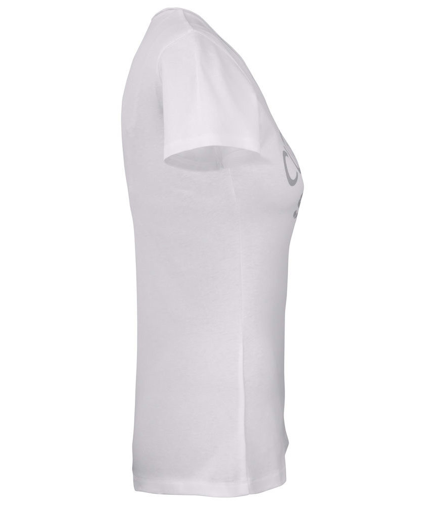 Cutter & Buck Pacific City dame T-shirt , White print, large image number 2