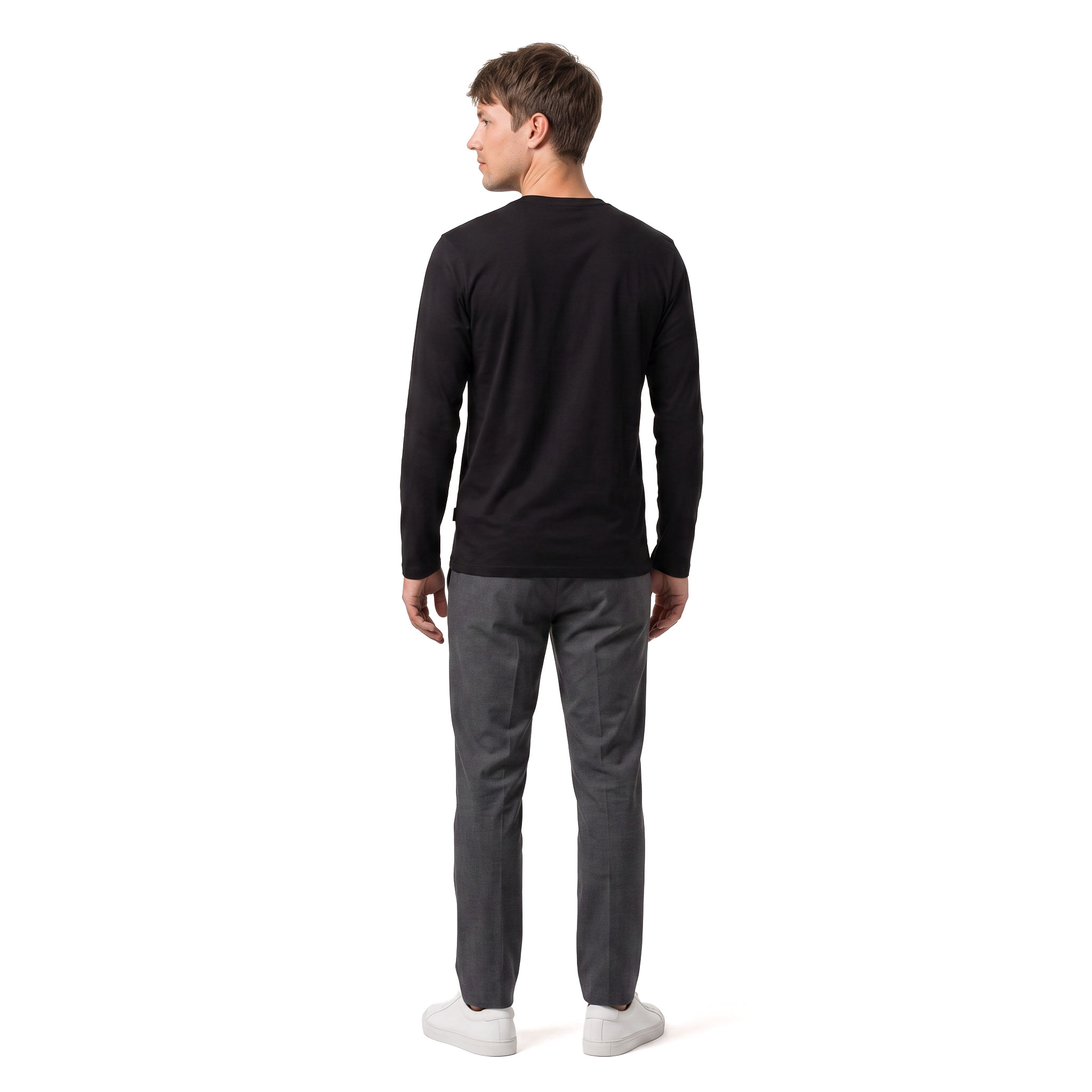 Westborn Basic long-sleeved T-shirt, Black, large image number 3