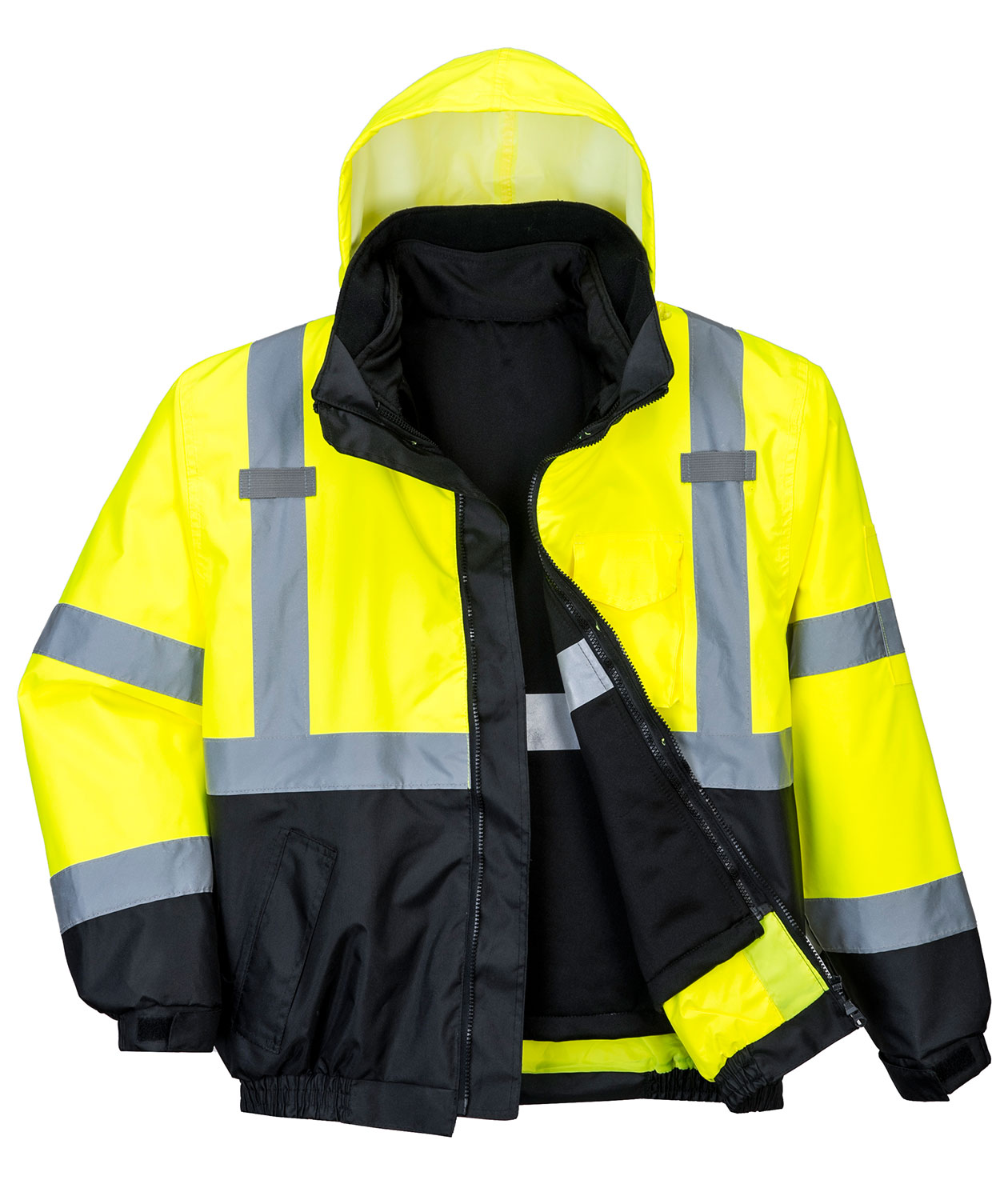 Portwest 3-i-1 pilotjacka, Varsel Gul/Svart