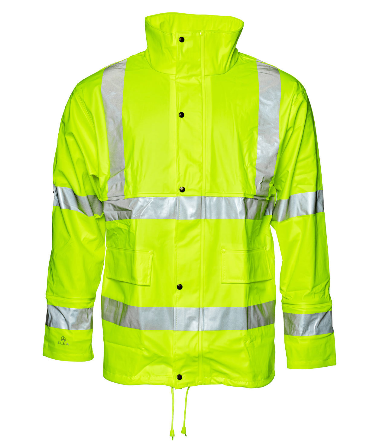 ELKA Dry Zone Visible PU regnjacka, Varsel Gul
