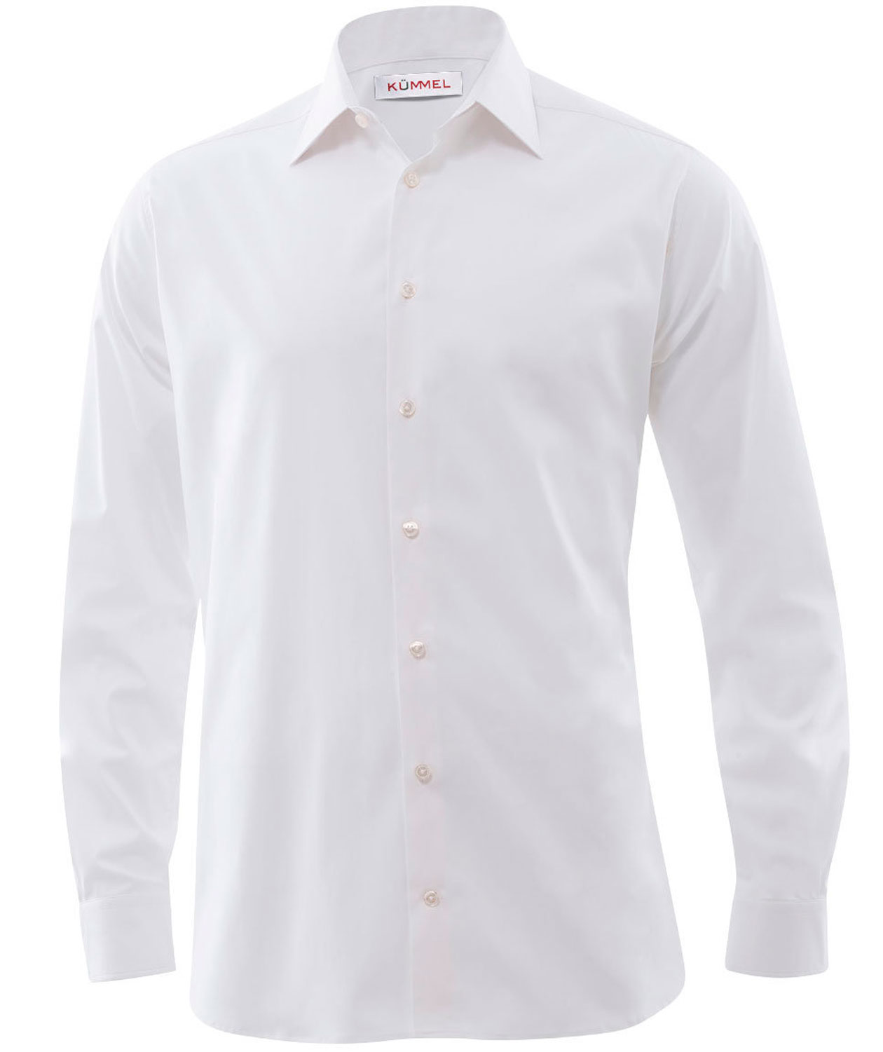 K&uuml;mmel M&uuml;nchen shirt body fit with extra sleeve-length, White