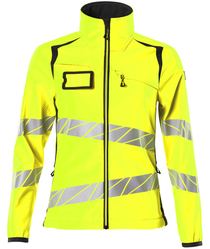 Mascot Accelerate Safe dame softshelljakke, Hi-vis Gul/Svart, Hi-vis Gul/Svart, swatch