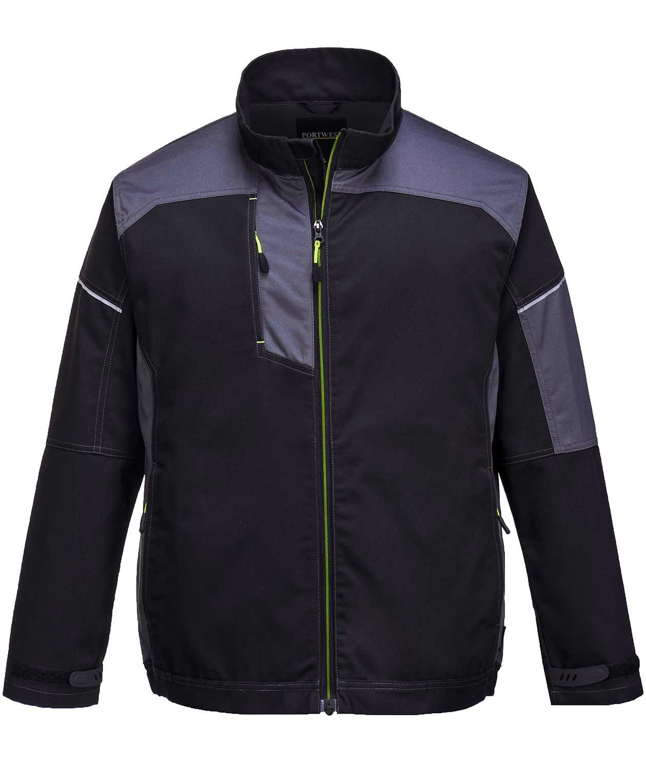 Portwest PW3 arbejdsjakke, Sort/Gr&aring;, large image number 0