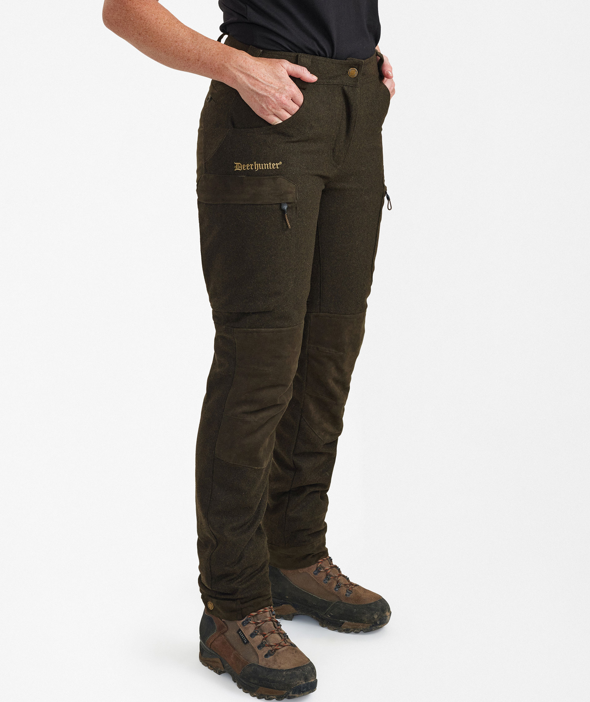 Deerhunter Tatra damebukser med uld, Loden Wood, large image number 3