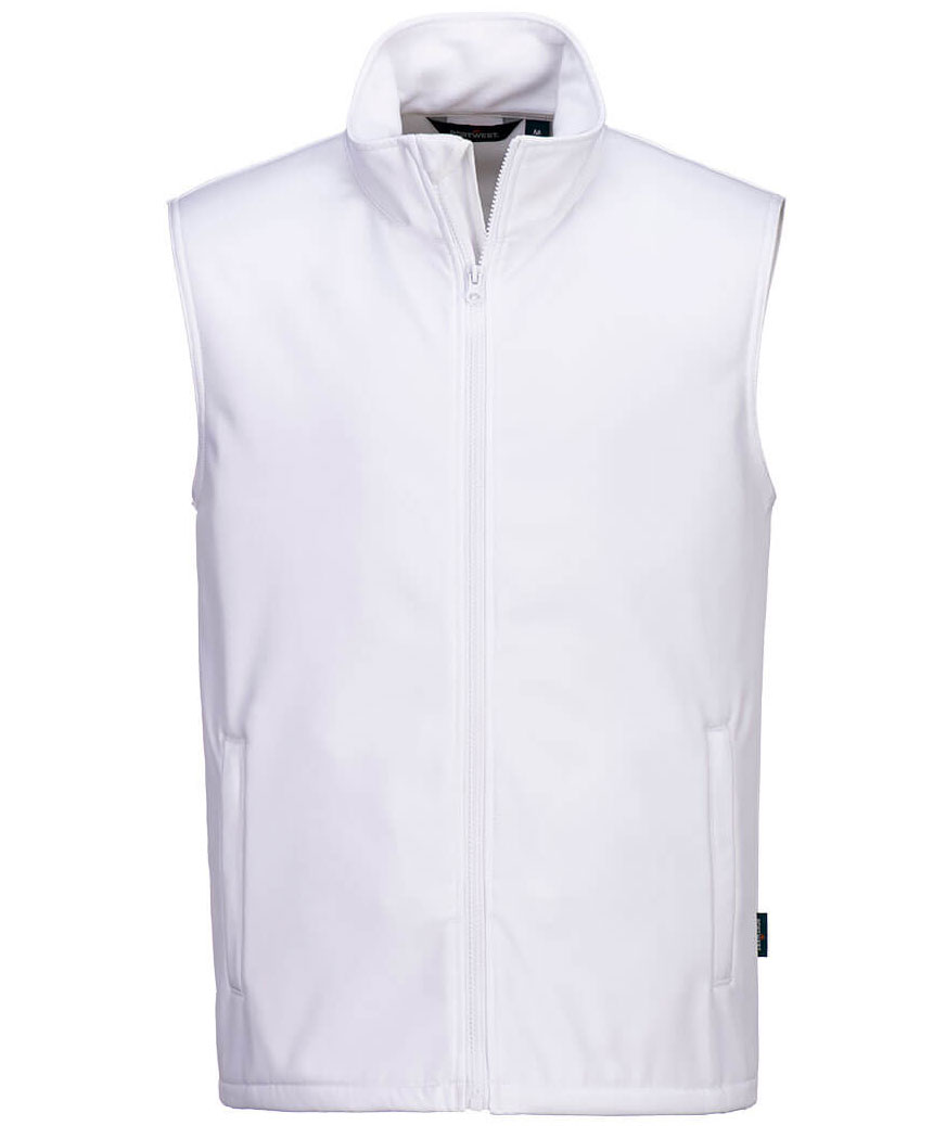 Portwest softshell v&auml;st, Vit