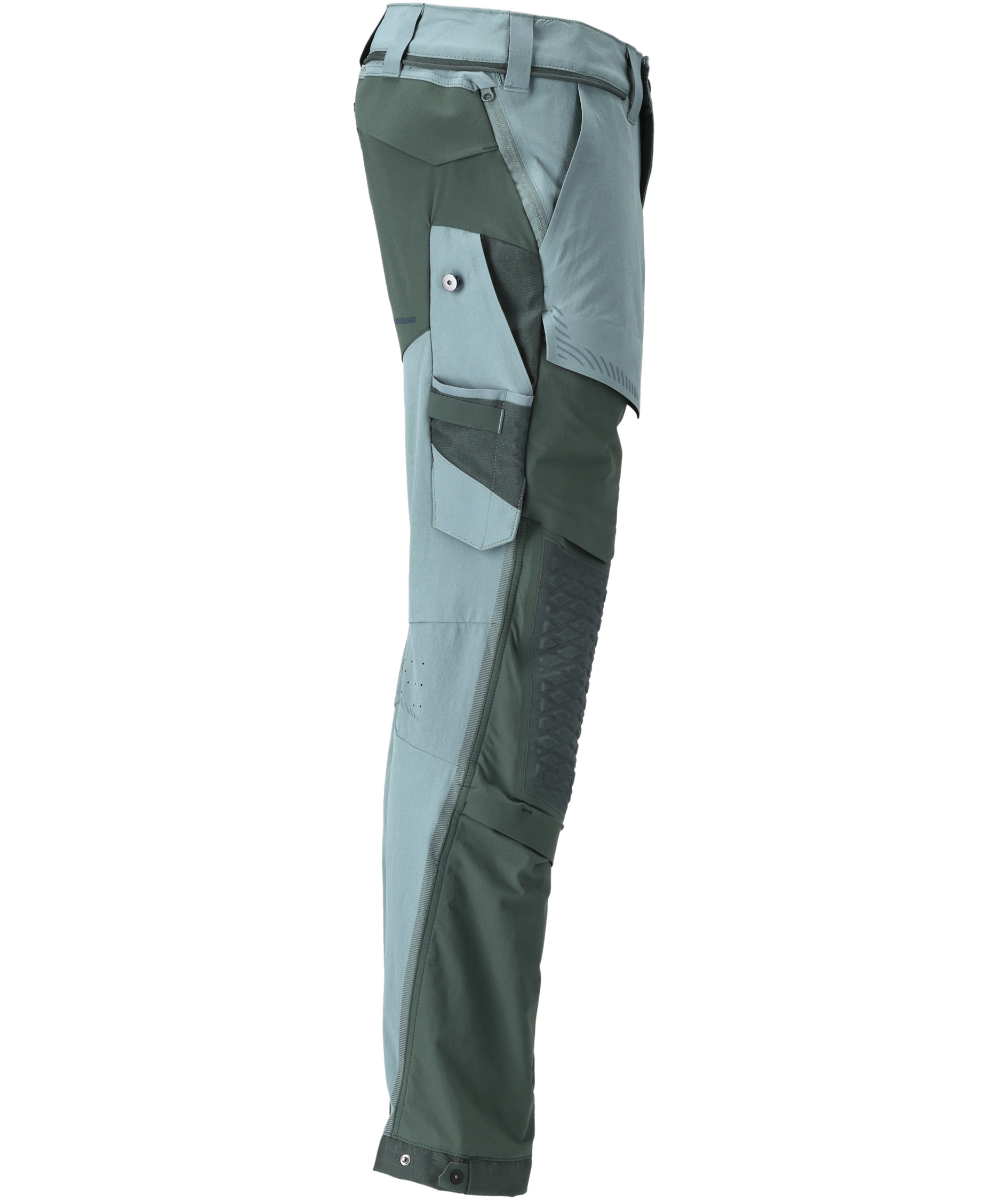 Mascot Customized arbejdsbukser full stretch, Lys skovgr&oslash;n/Skovgr&oslash;n, large image number 3