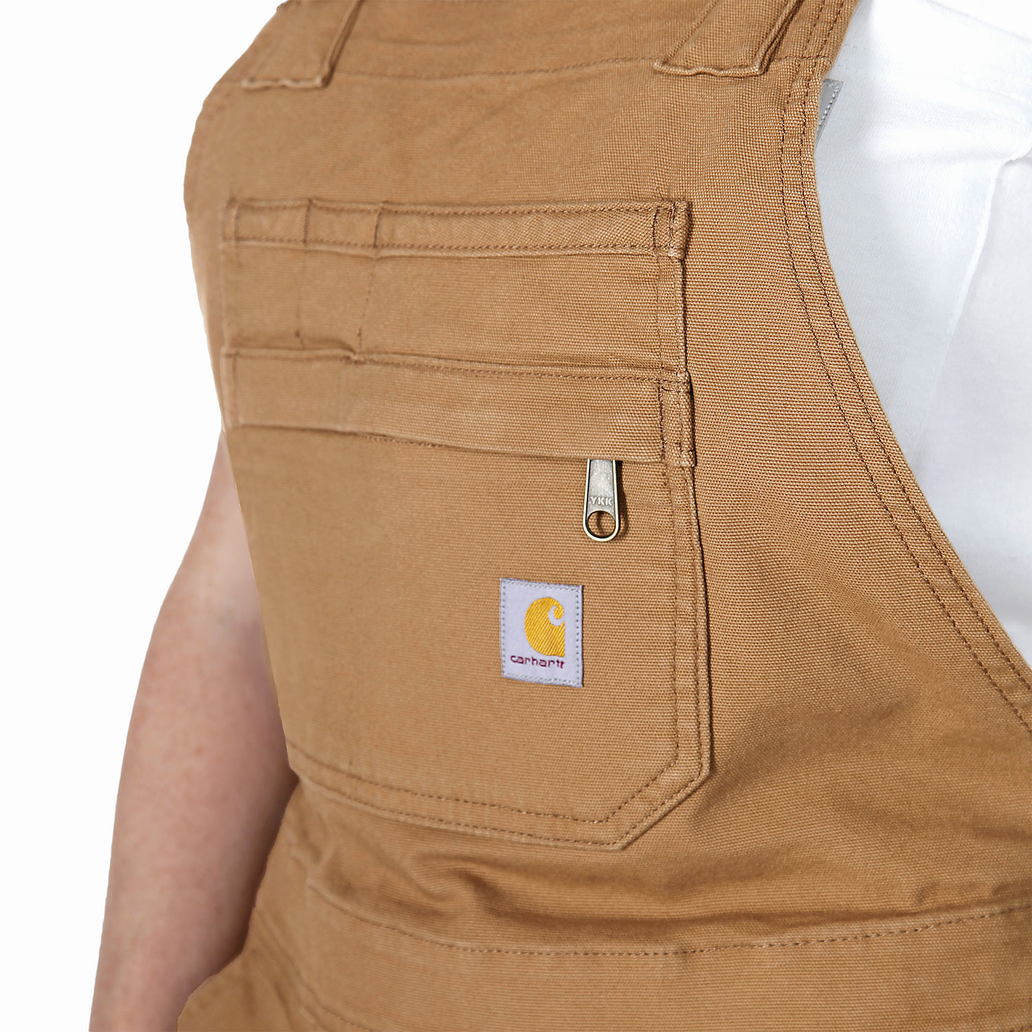 Carhartt Rugged Flex dame shortall, Carhartt Brown, large image number 3