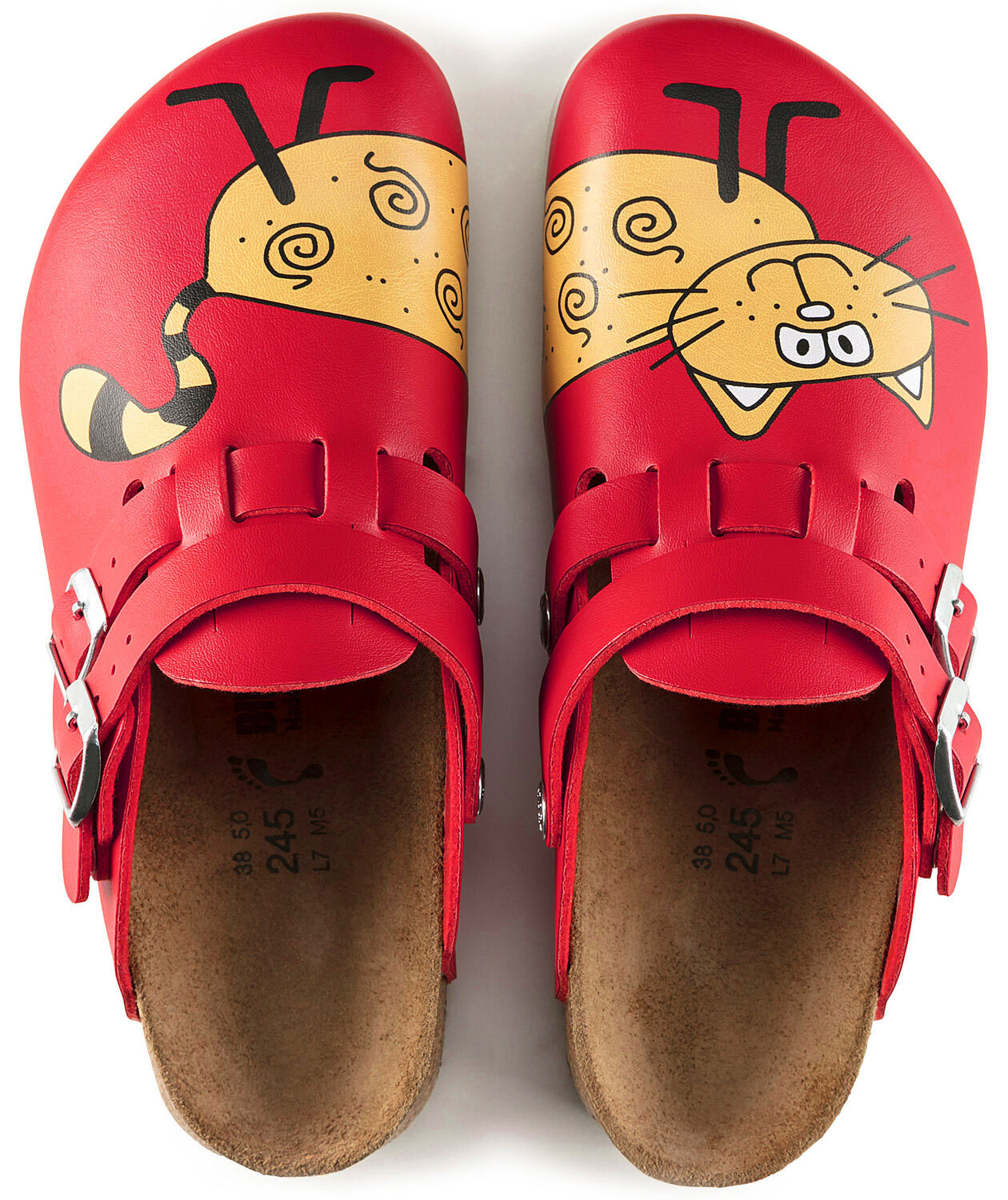 Birkenstock Kay Narrow Fit dame sandaler, R&oslash;d, large image number 3