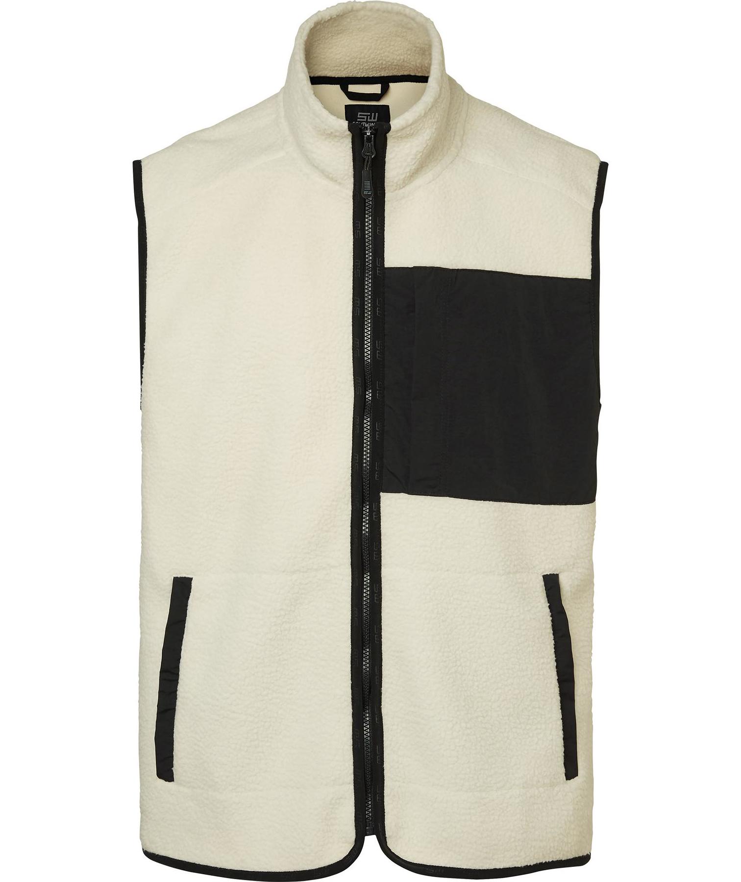 South West Seth fleece v&auml;st, Off White