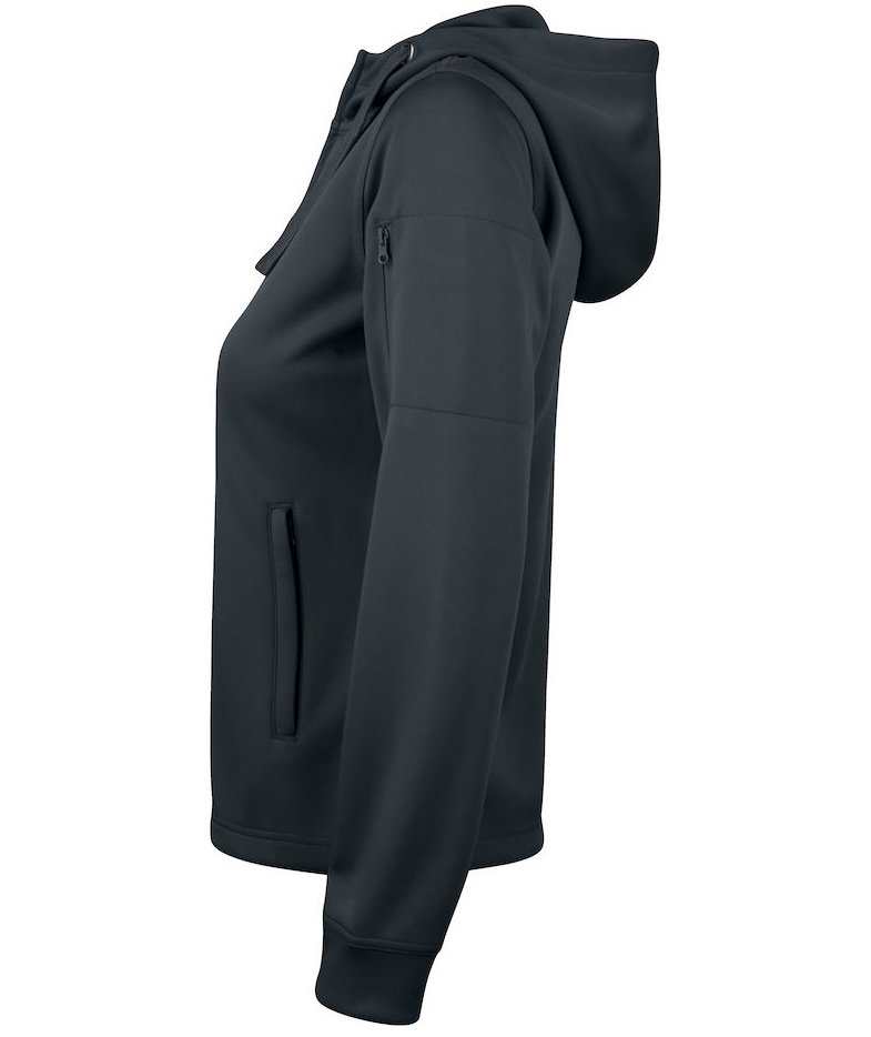 Clique Basic Active hoodie dam, Svart, large image number 3