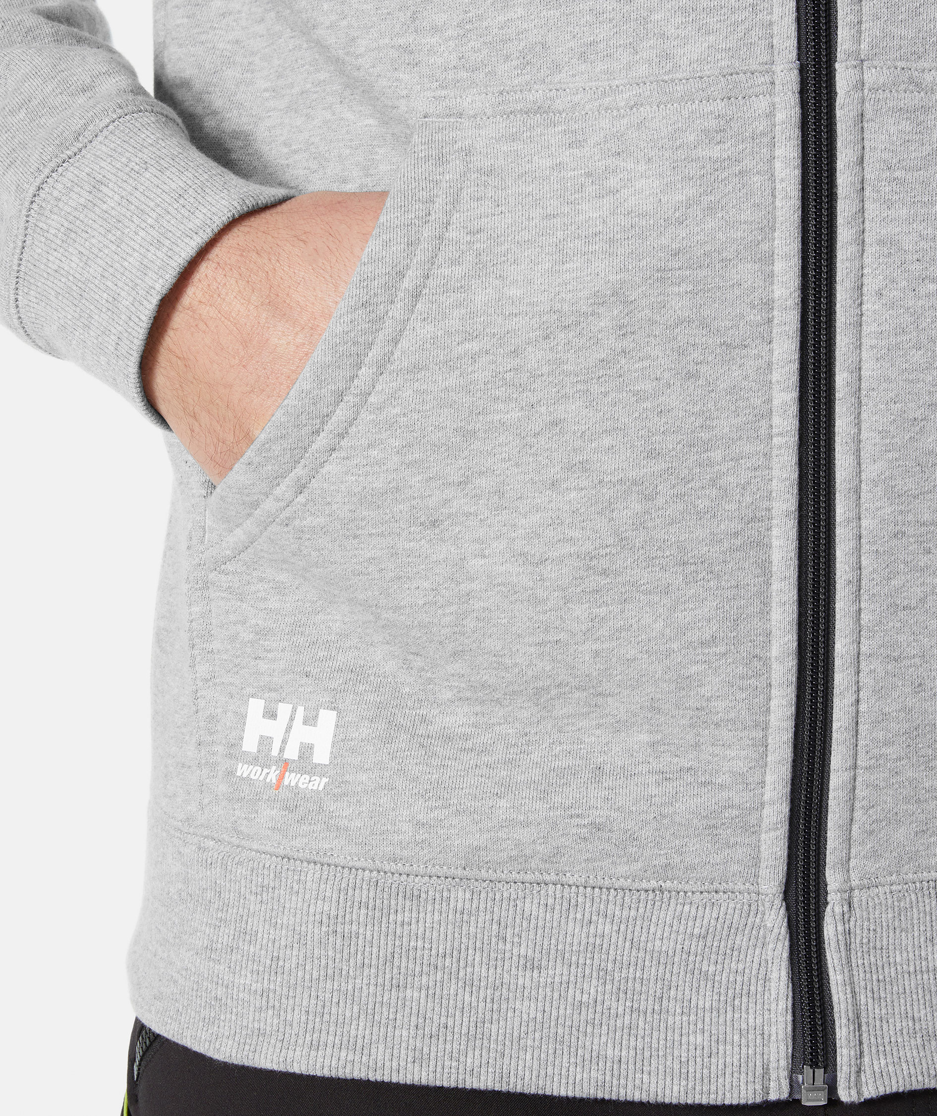 Helly Hansen Classic hoodie med dragkedja, Grey melange, large image number 5