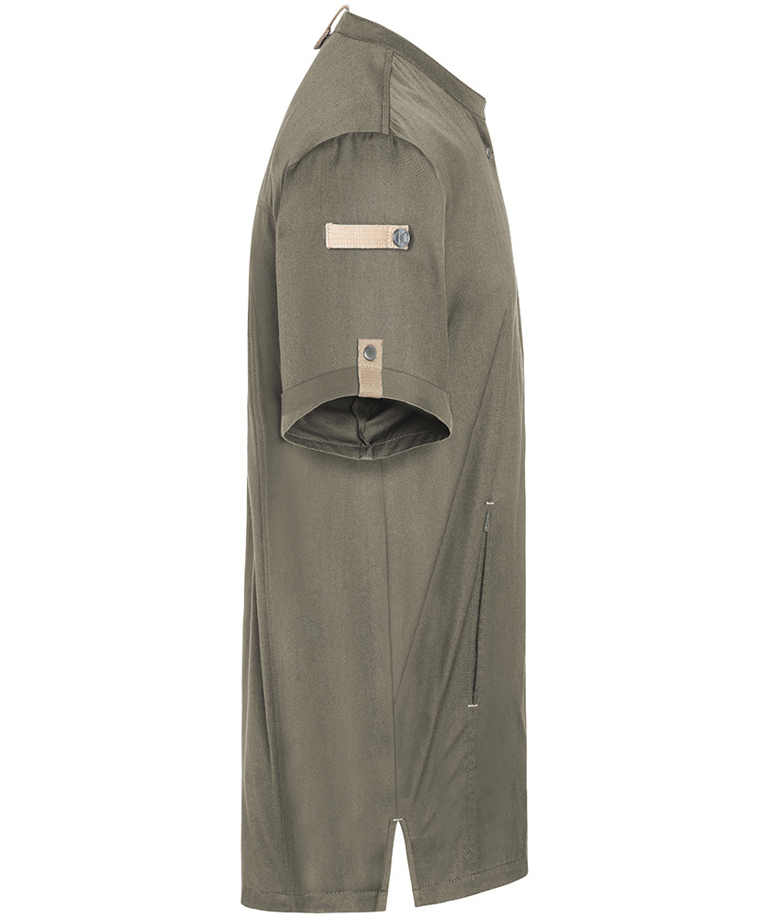 Karlowsky Green-generation kort&aelig;rmet kokkejakke, sage, large image number 4