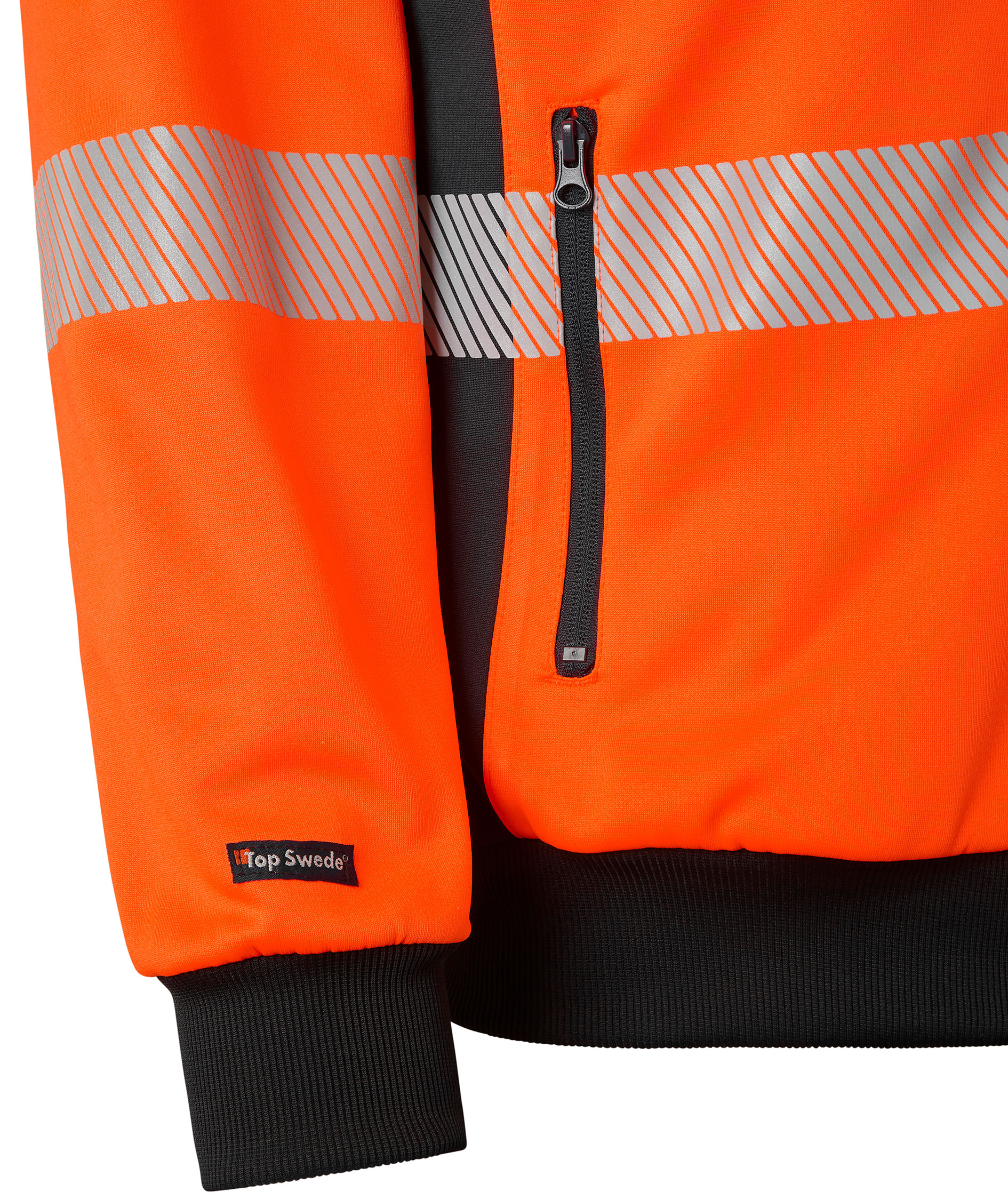 Top Swede cardigan 1529, Hi-Vis Orange/Navy, large image number 4