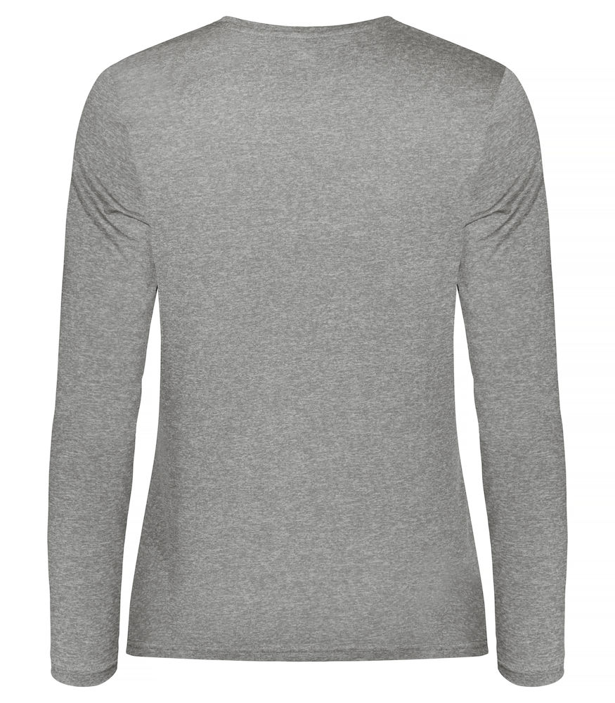 Clique Basic Active l&aring;ng&auml;rmad T-shirt dam, Grey melange