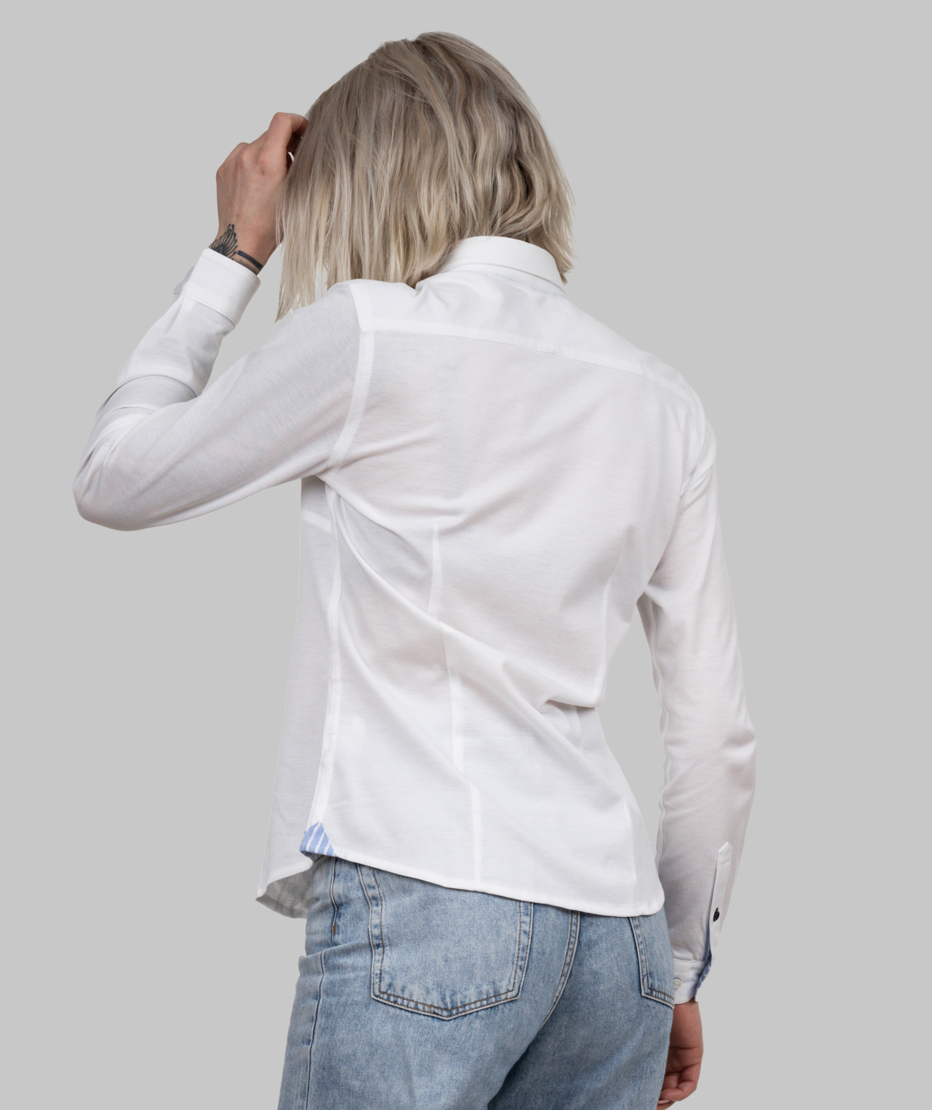 J. Harvest & Frost Indigo Bow 34 lady fit skjorte, Hvit, large image number 3