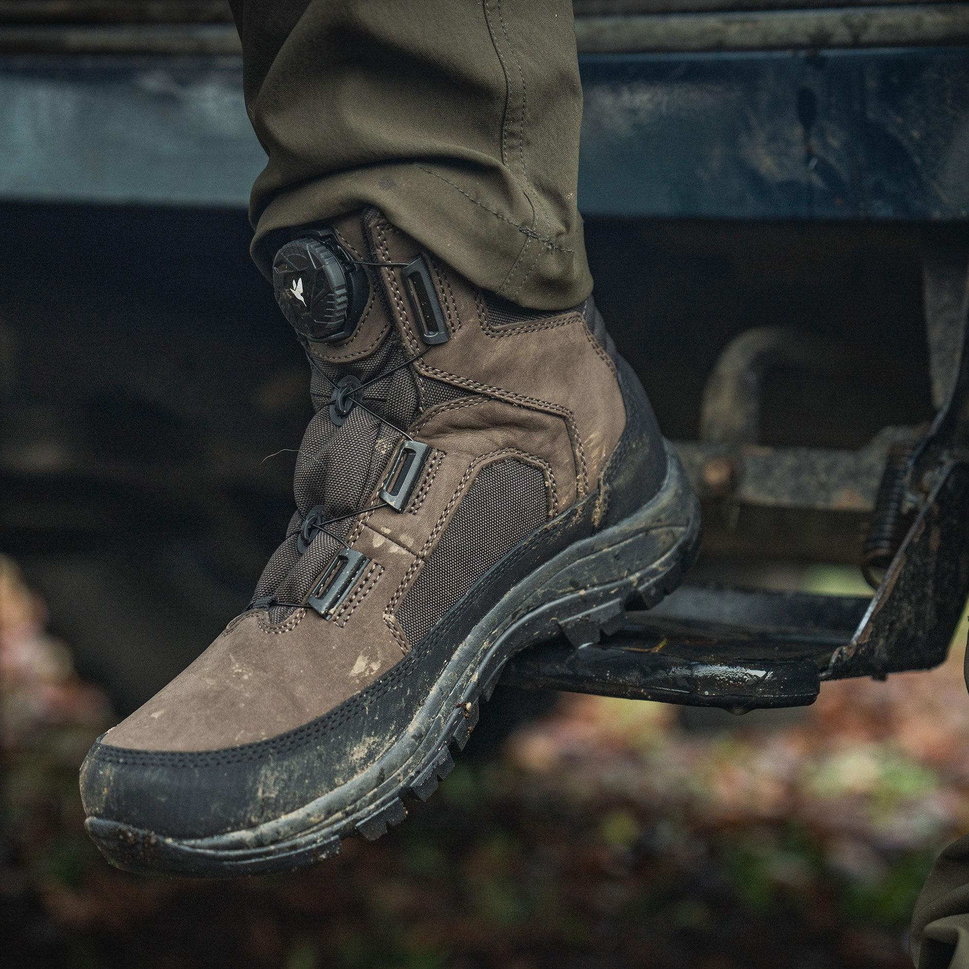 Seeland Enduro Dial mid st&ouml;vlar, Dark brown