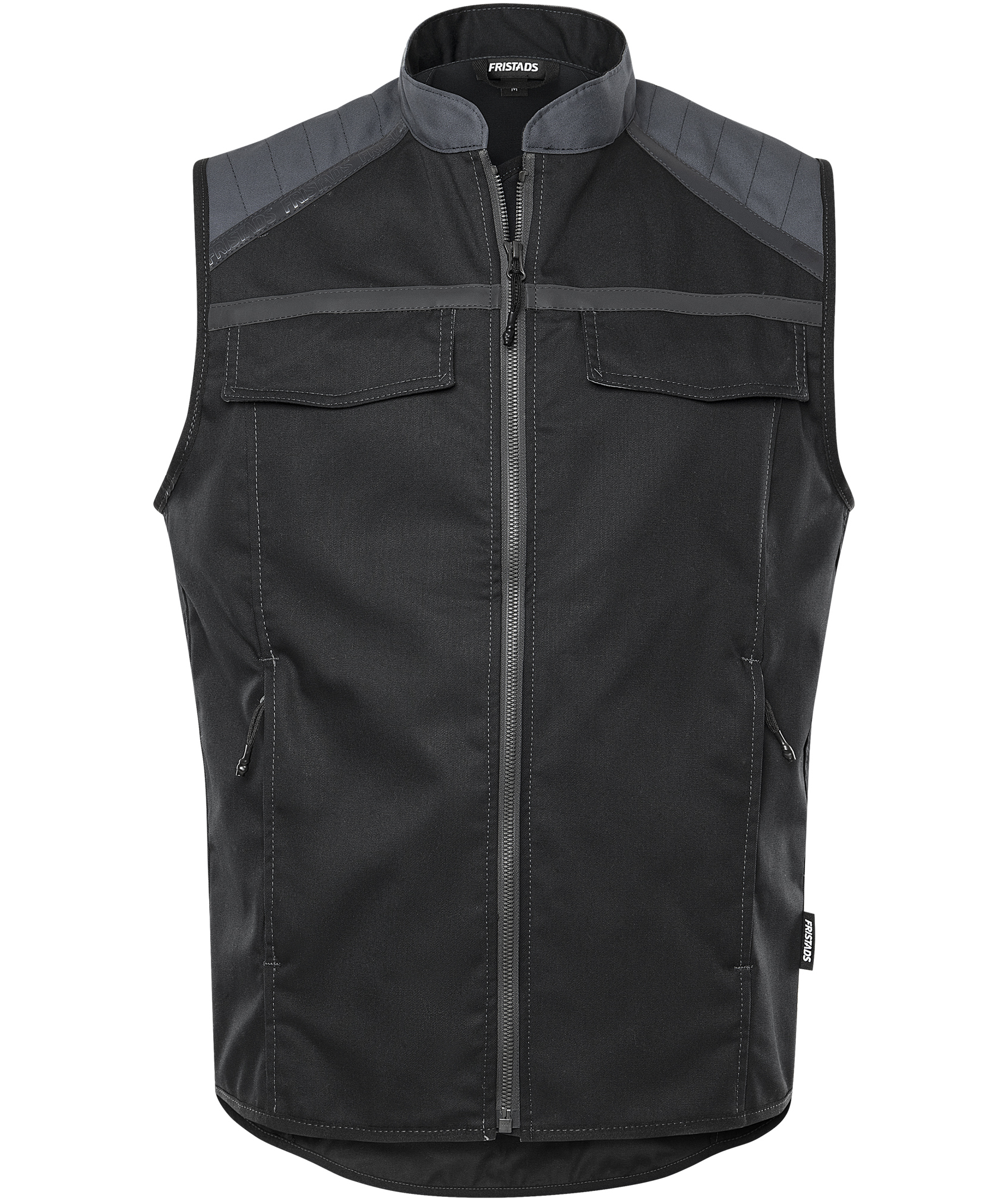 Fristads arbetsv&auml;st 5555 STFP, Svart/Gr&aring;