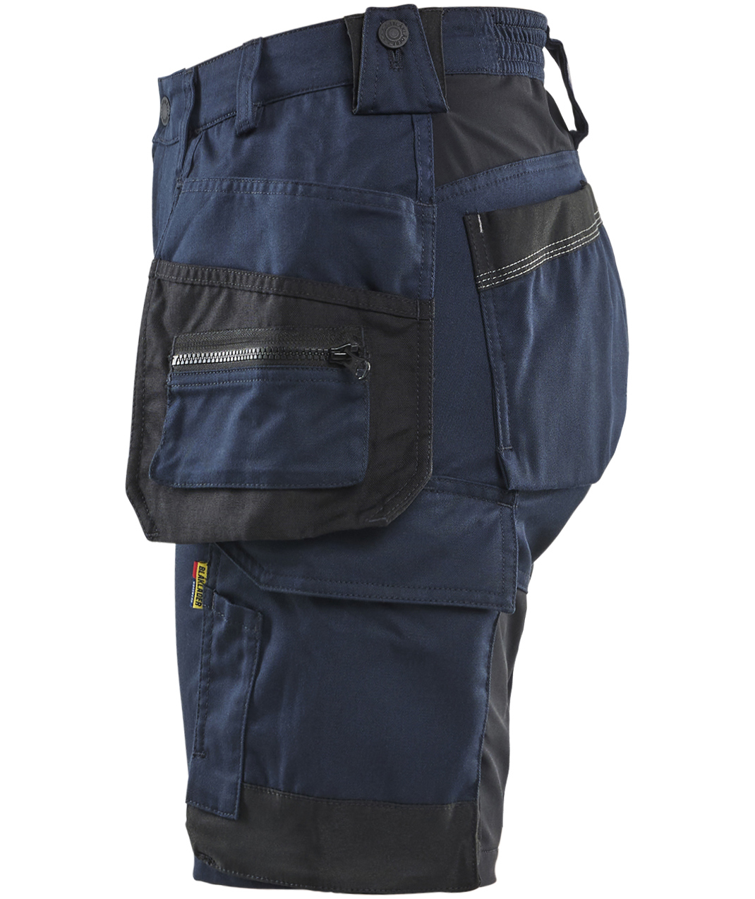 Bl&aring;kl&auml;der dame h&aring;ndverkershorts, M&oslash;rk Marine, large image number 4