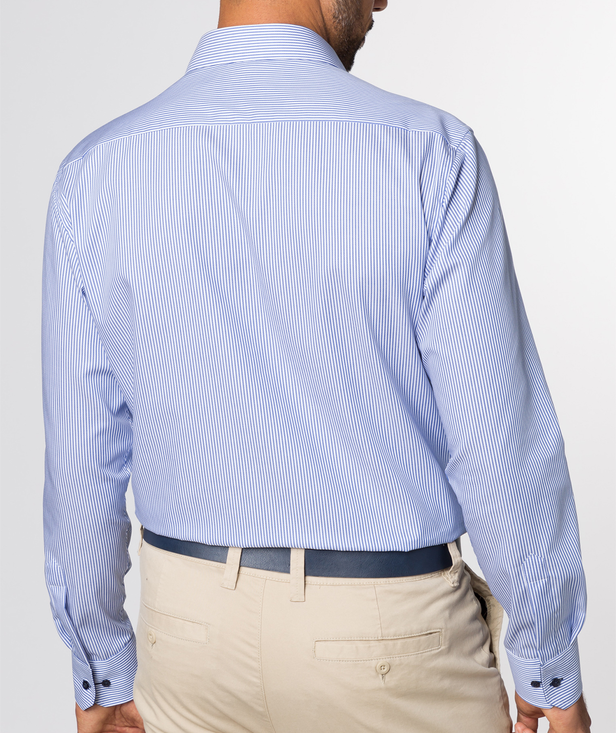 Eterna Modern fit Twill skjorte, Bl&aring;, large image number 2