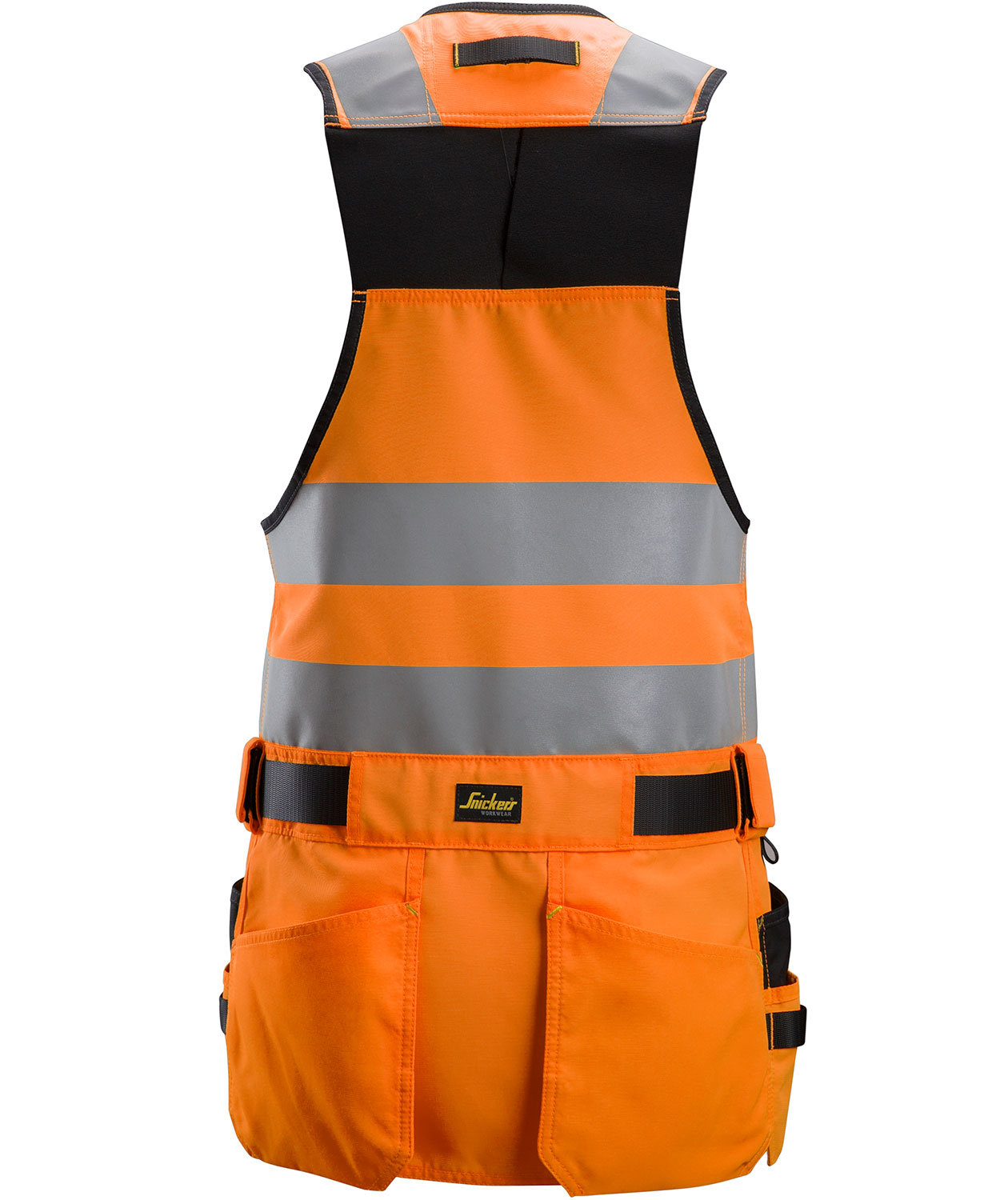 Snickers AllroundWork verkt&oslash;ysvest, Hi-Vis Oransje/Svart, large image number 2