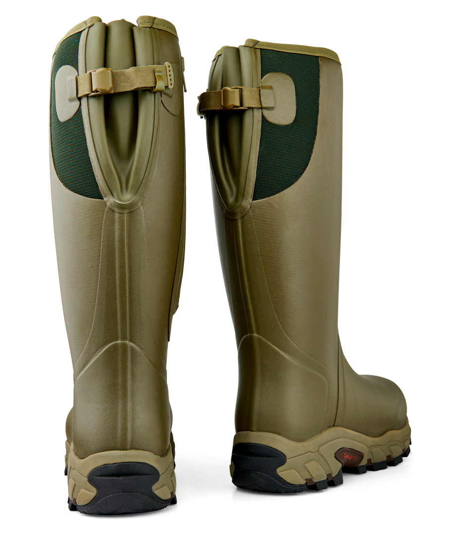 Gateway1 Pro Shooter 18" 7mm side-zip gummist&ouml;vlar, Olive, large image number 2