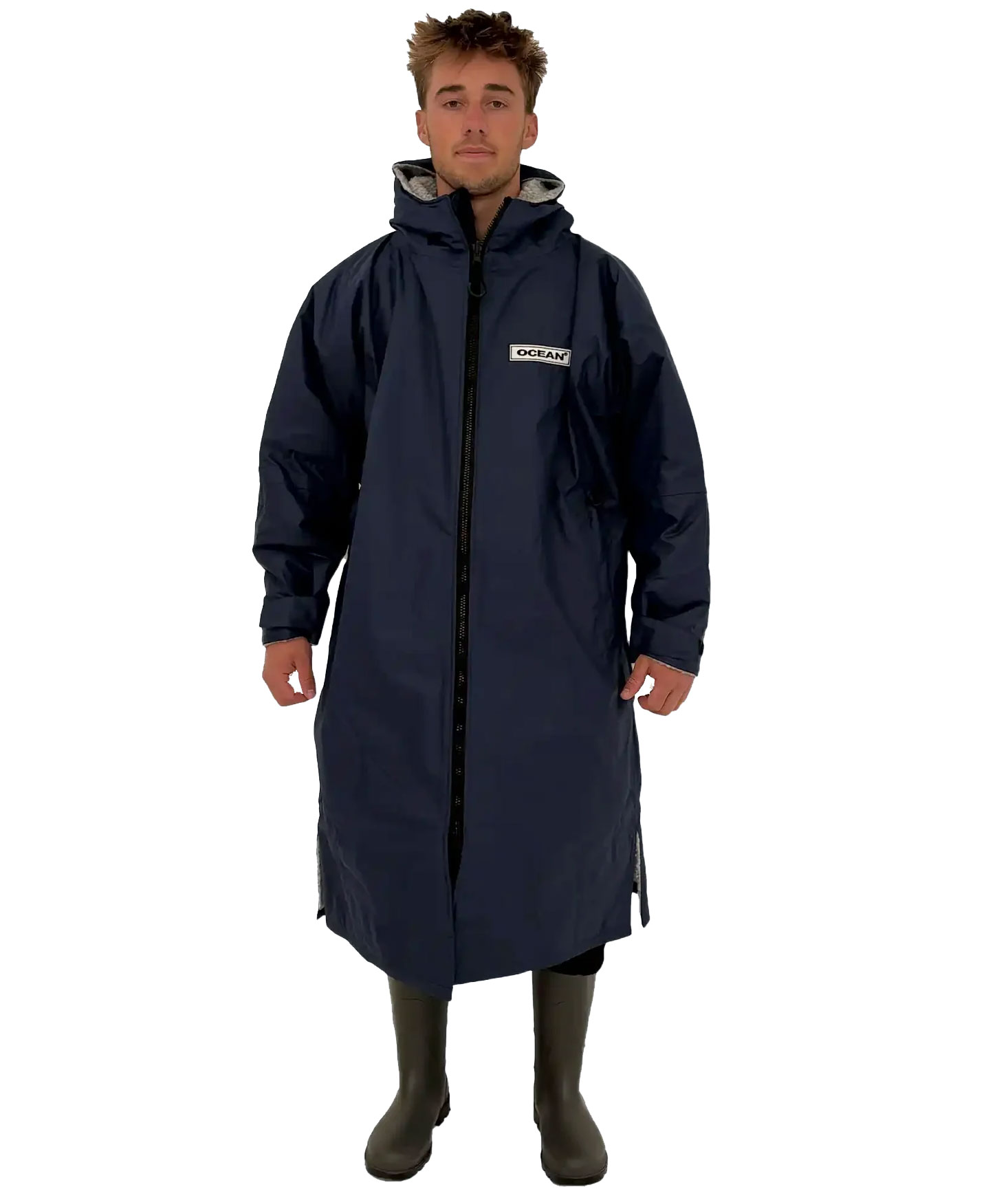 Ocean Aqua Shield poncho med dragkedja, Navy