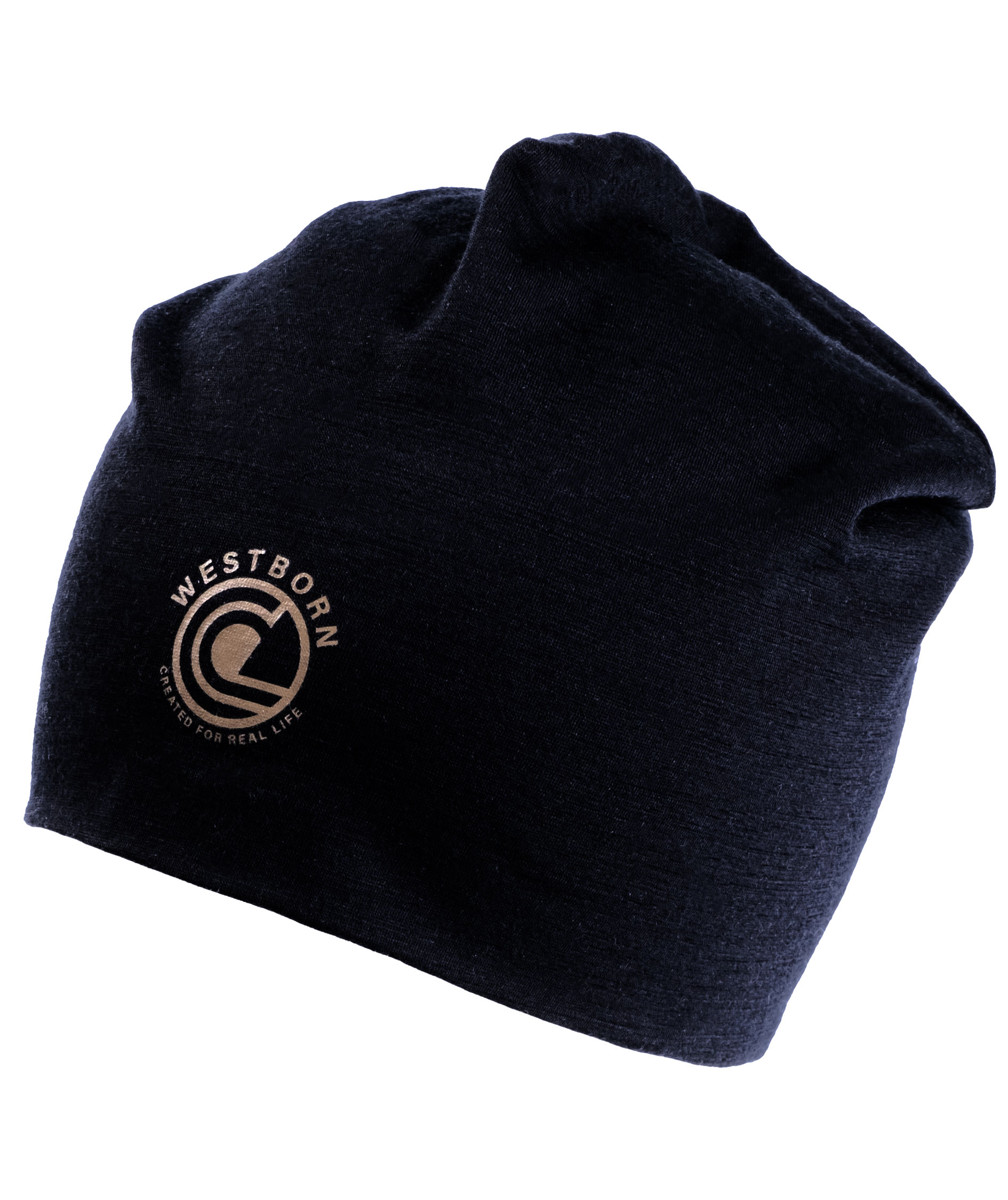 Westborn hue med merinould, Black