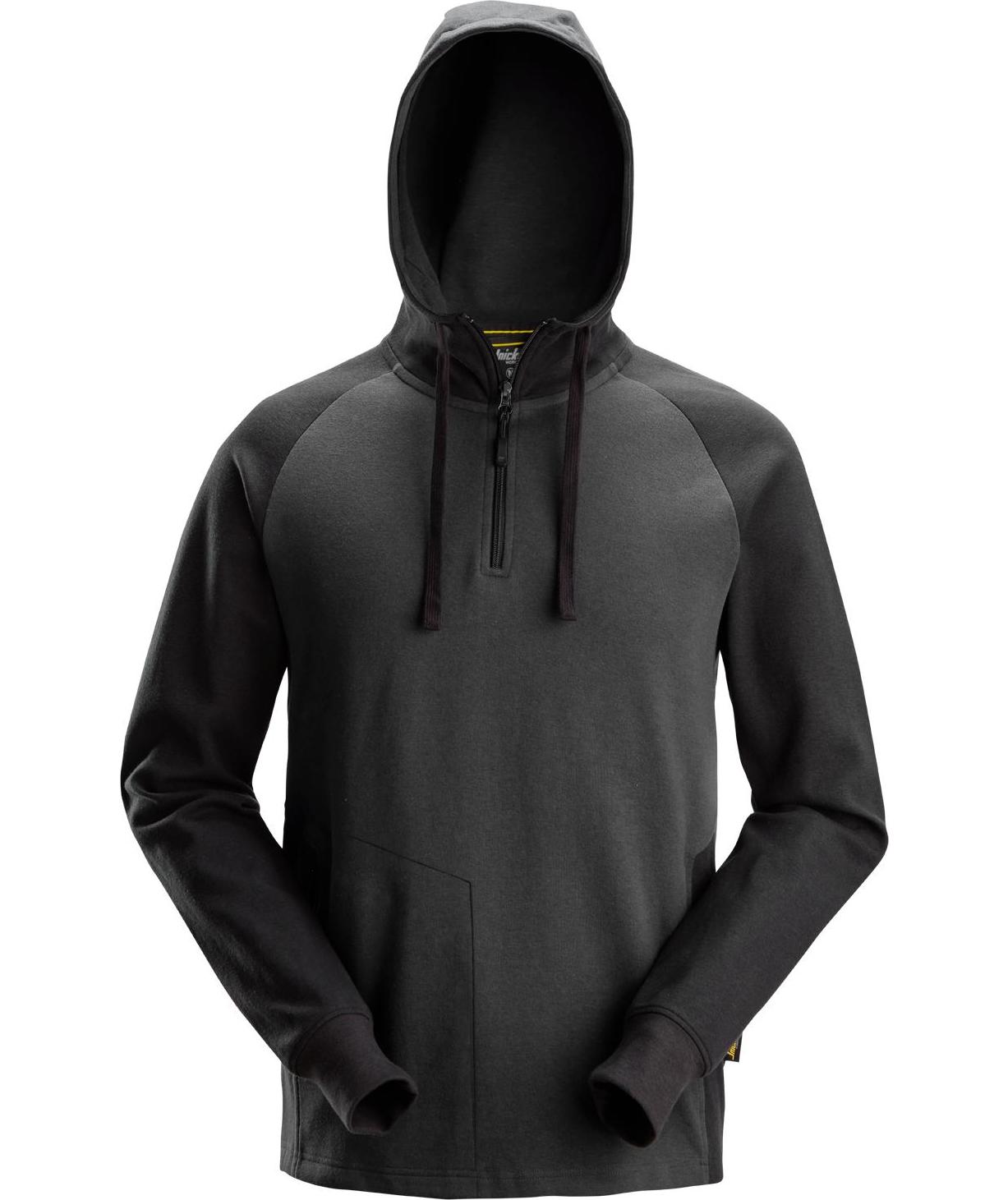 Snickers hettegenser 2842, Steel Grey/Black, Steel Grey/Black, swatch