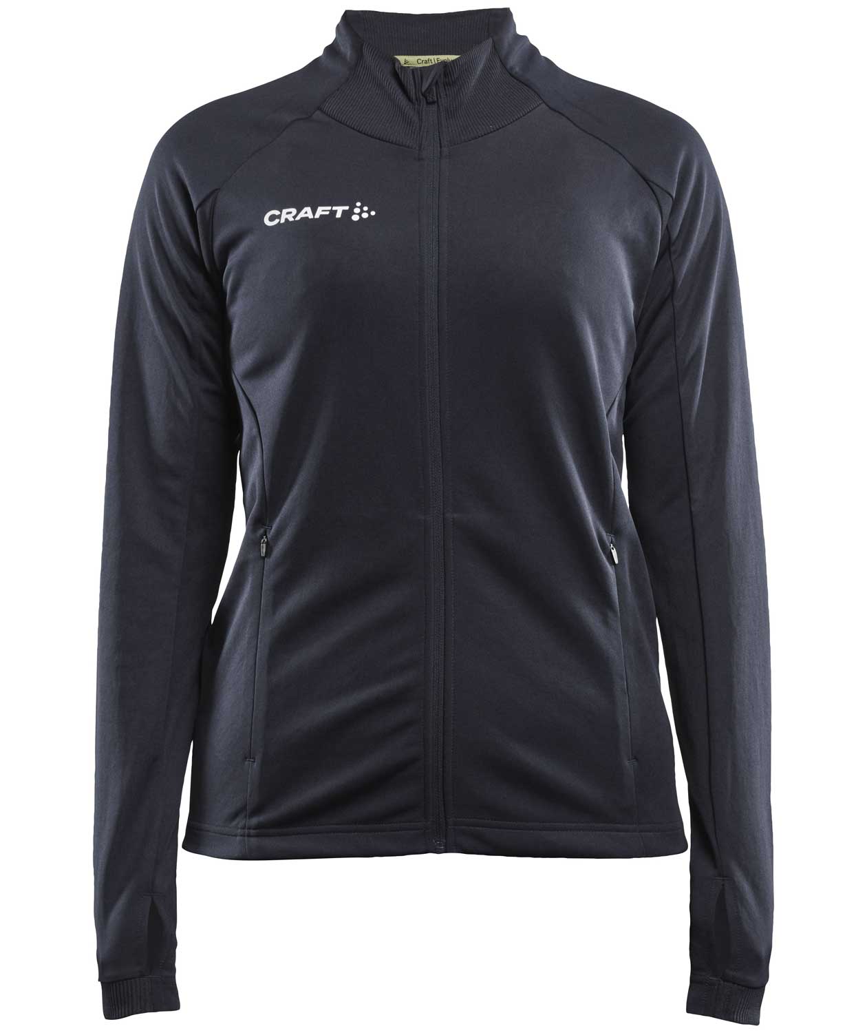 Craft Evolve Full Zip Damen Sweatshirt, Asphalt, Asphalt, swatch