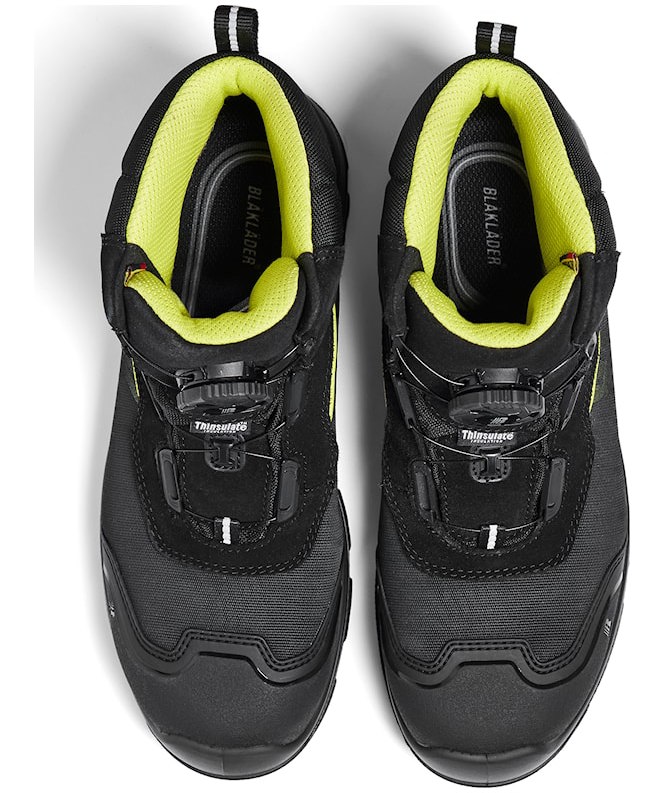 Bl&aring;kl&auml;der Storm safety boots S3, Black/Hi-Vis Yellow, large image number 2