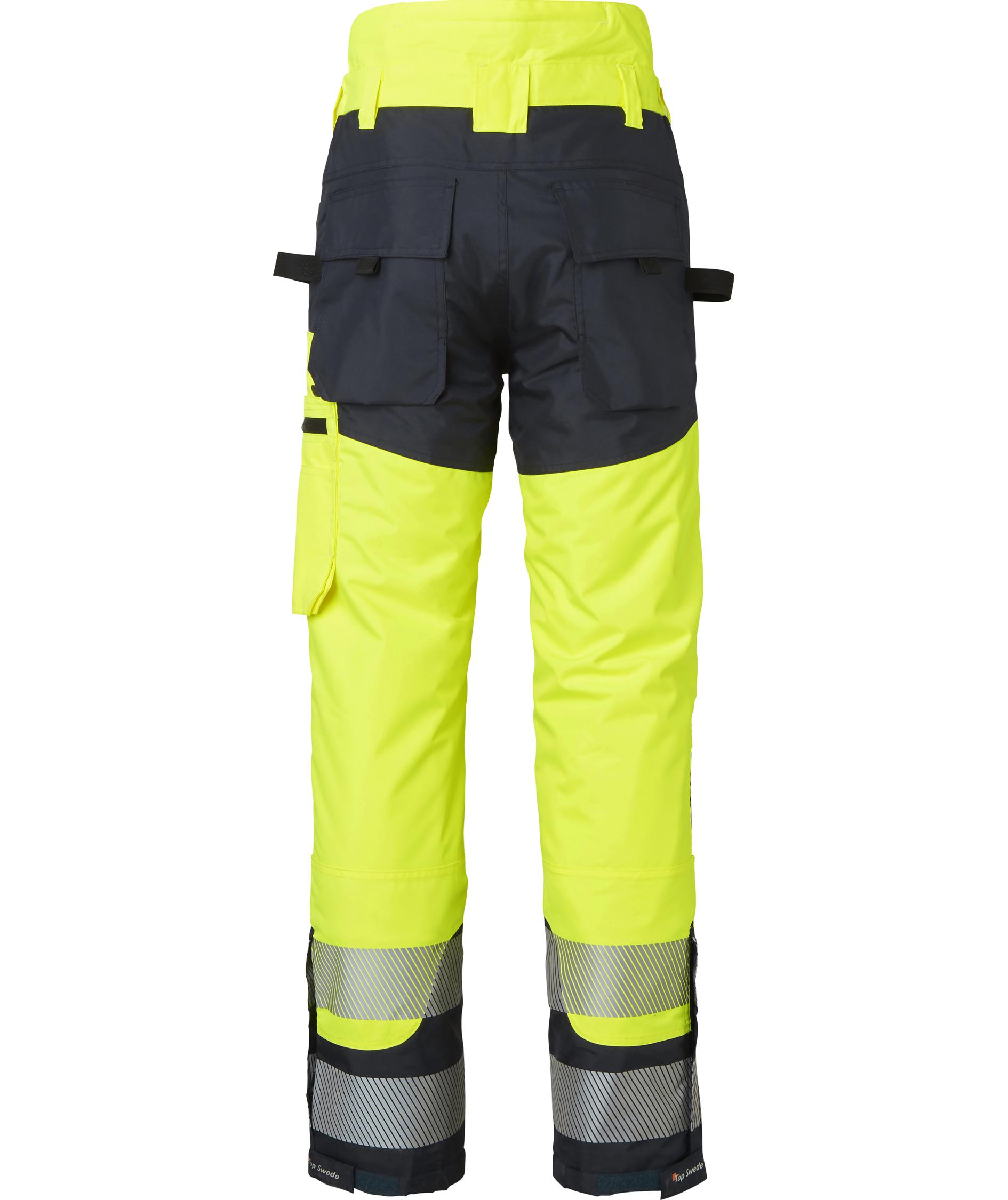 Top Swede winter trousers 121, Hi-Vis Yellow/Navy, large image number 5
