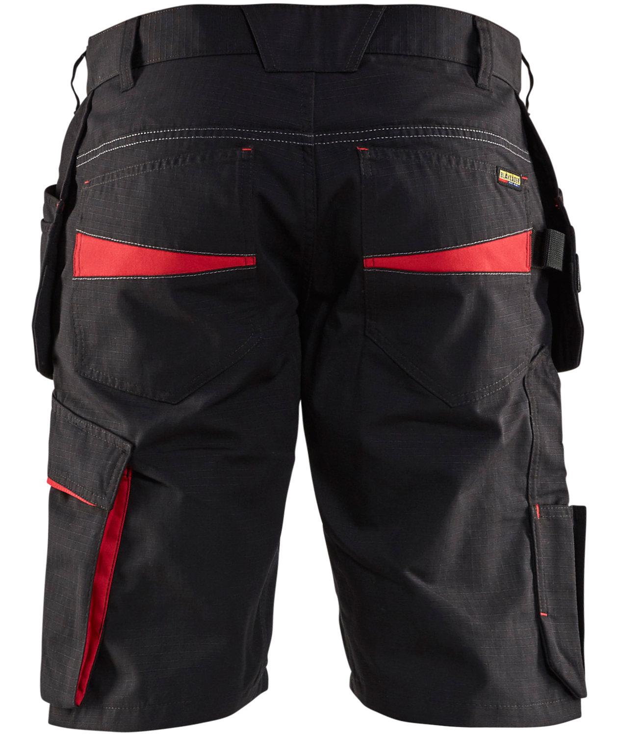 Bl&aring;kl&auml;der Unite h&aring;ndv&aelig;rkershorts, Sort/R&oslash;d