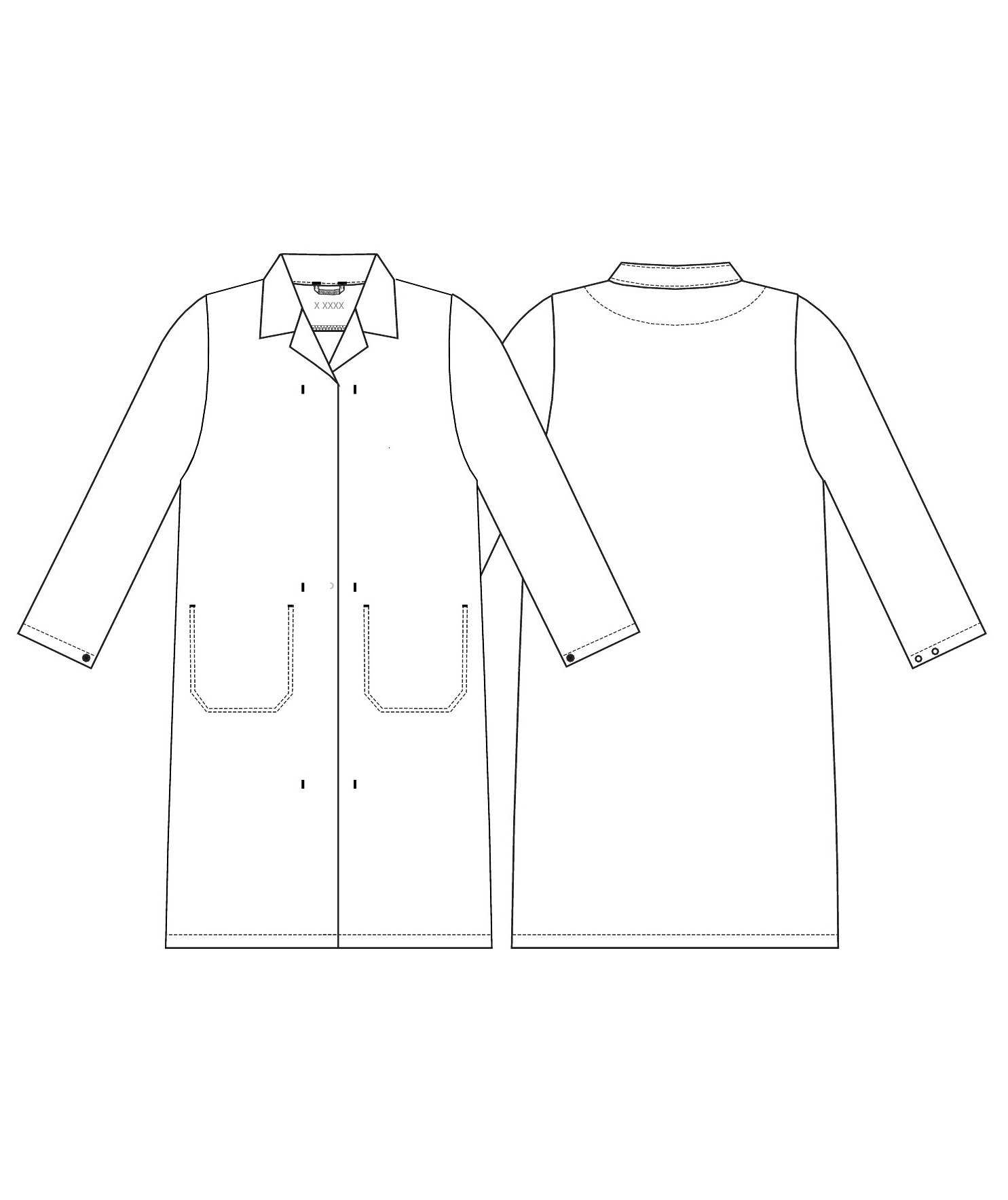 Kentaur legefrakk dame, HACCP godkjent, Hvit, large image number 2