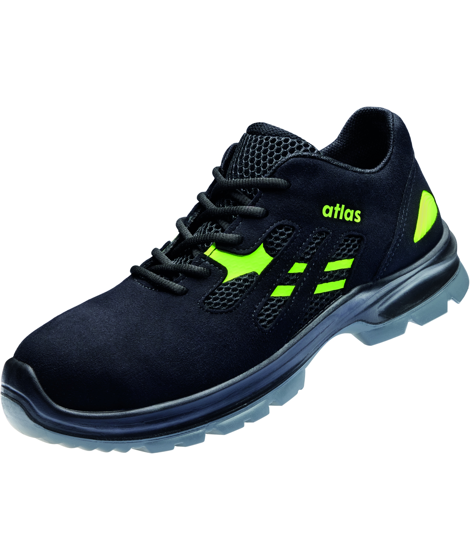 Atlas Flash 2605 XP W12 sikkerhedssko S1P, Black/Neon-green