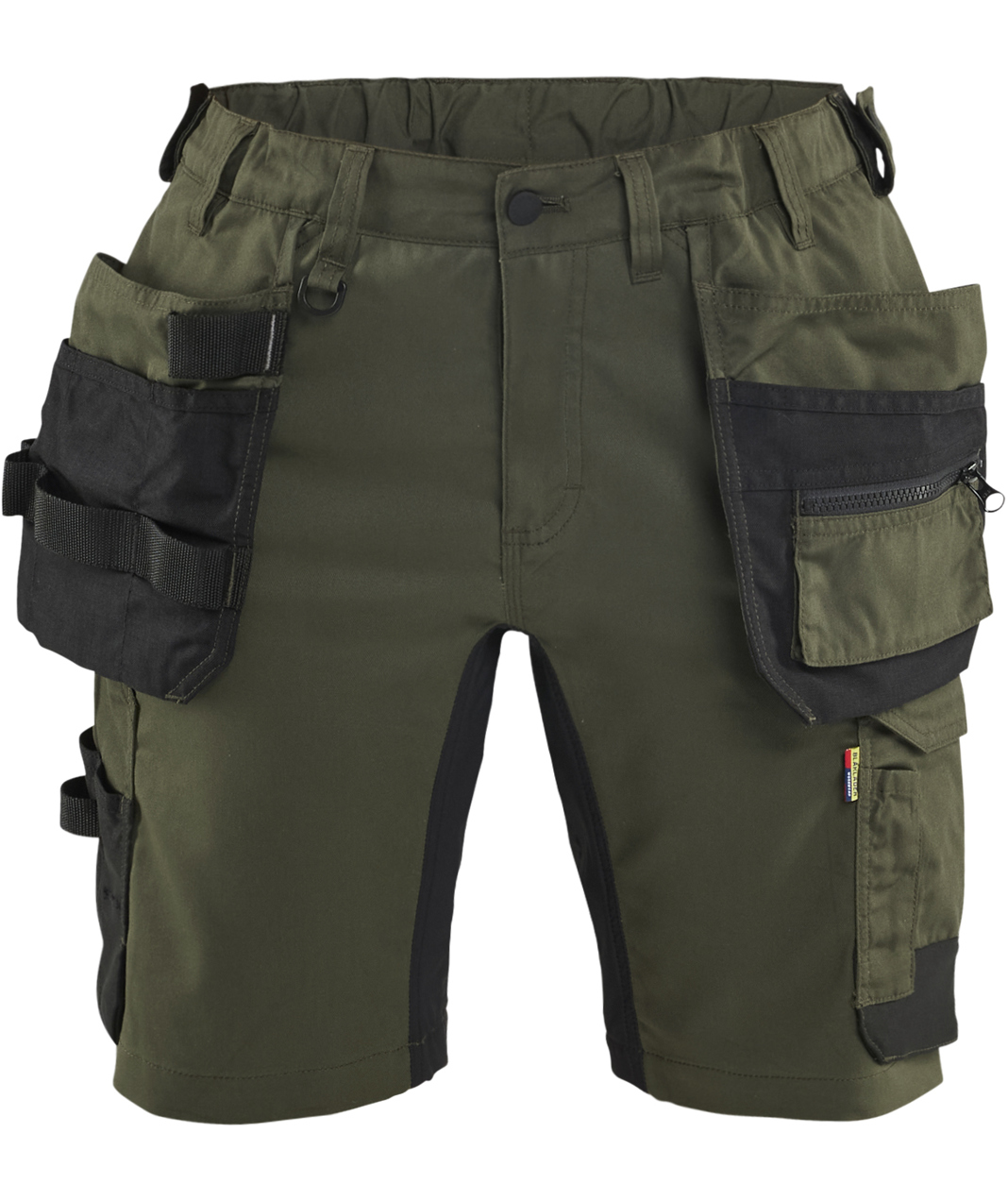 Bl&aring;kl&auml;der dame h&aring;ndv&aelig;rkershorts, Skovgr&oslash;n/sort