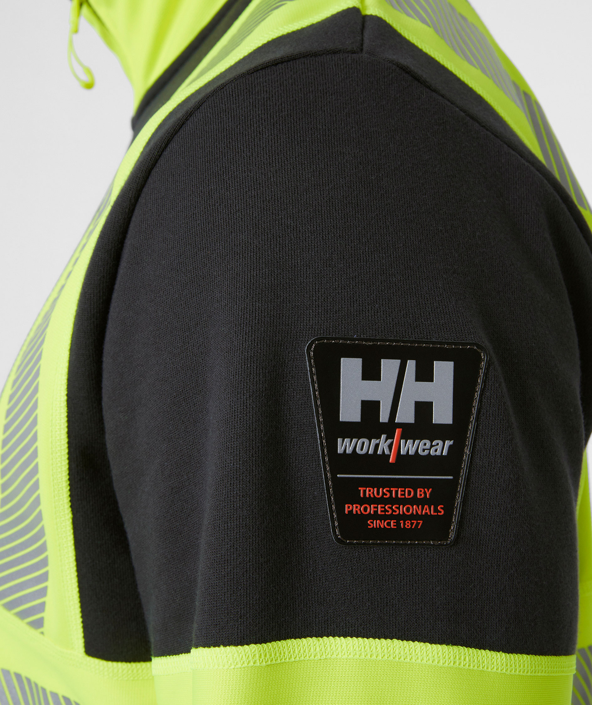 Helly Hansen ICU cardigan, Ebony/Hi-Vis Gul, large image number 4