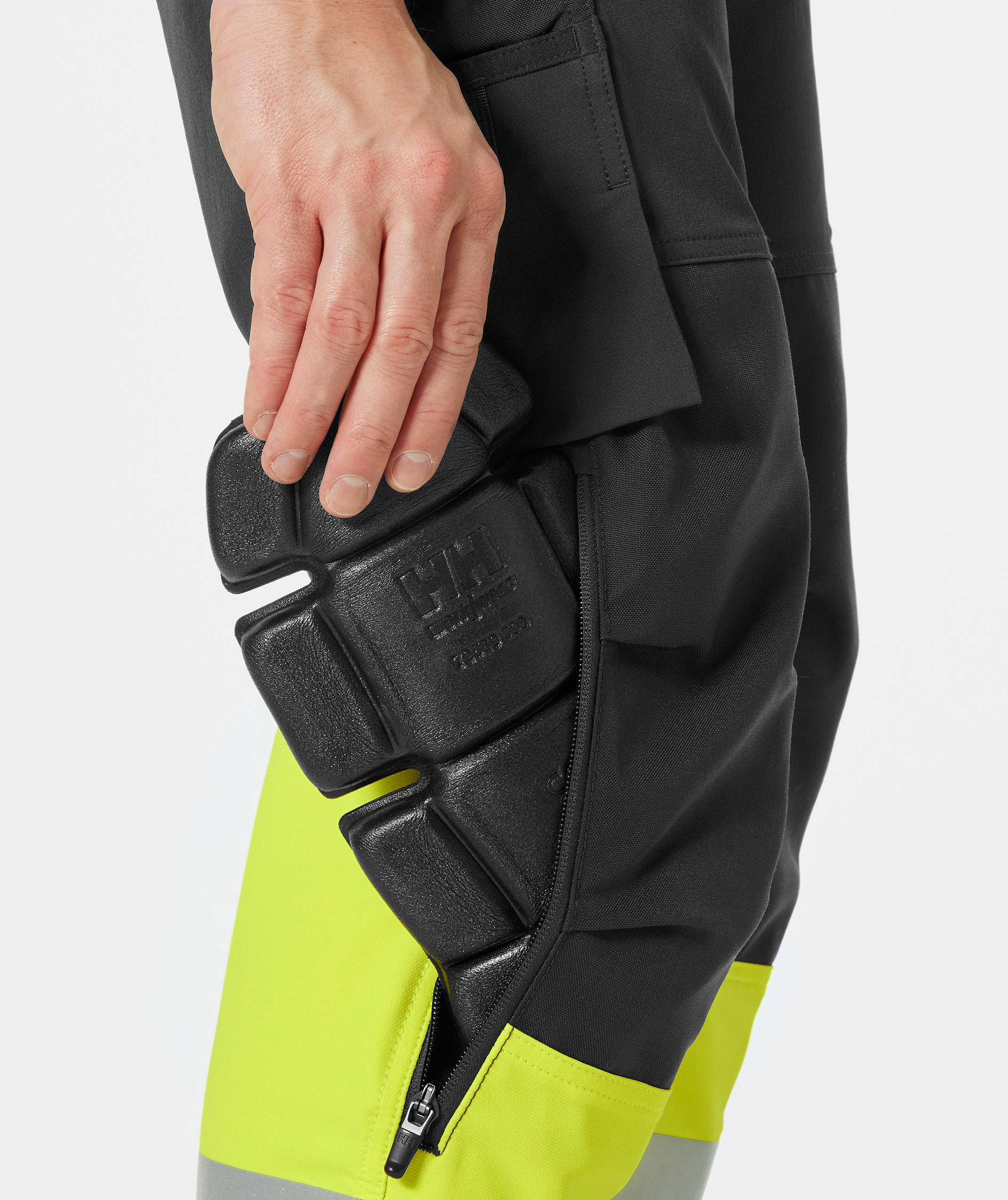 Helly Hansen Alna 4X h&aring;ndv&aelig;rkerbukser full stretch, Hi-vis Gul/Ebony, large image number 6