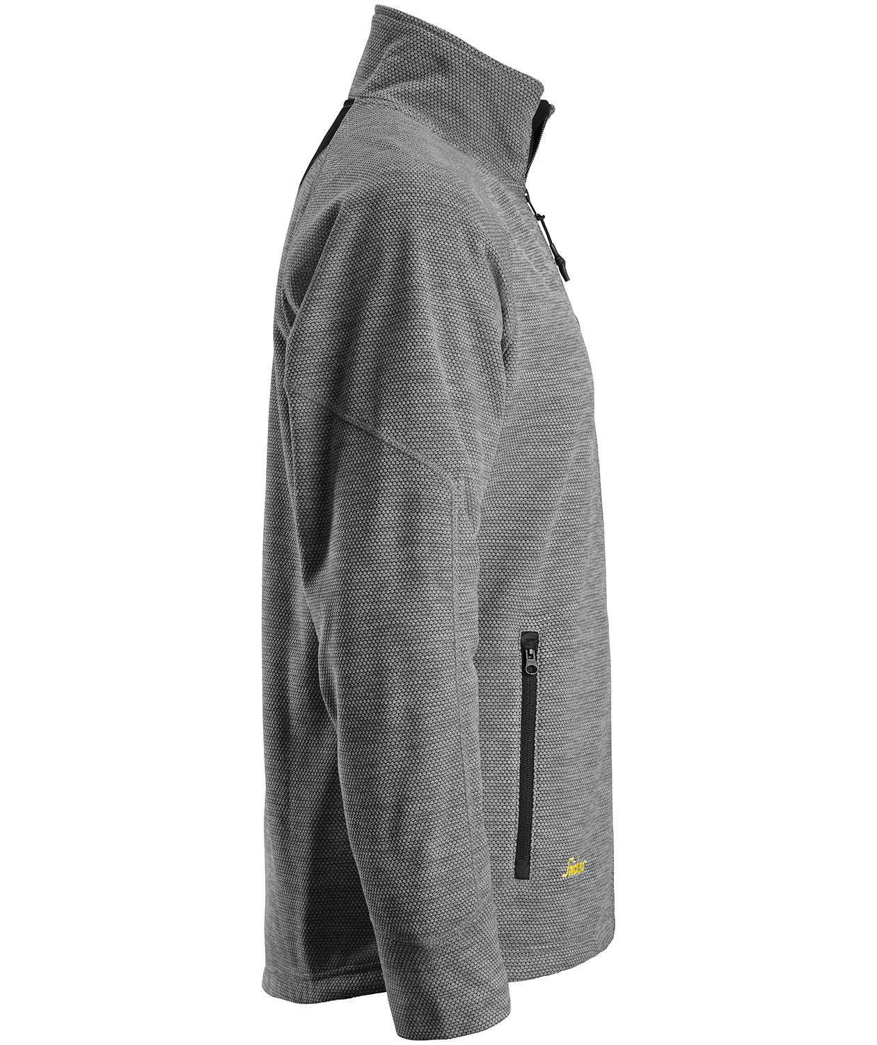 Snickers FlexiWork fleece cardigan 8042, Gr&aring;/Svart, large image number 3