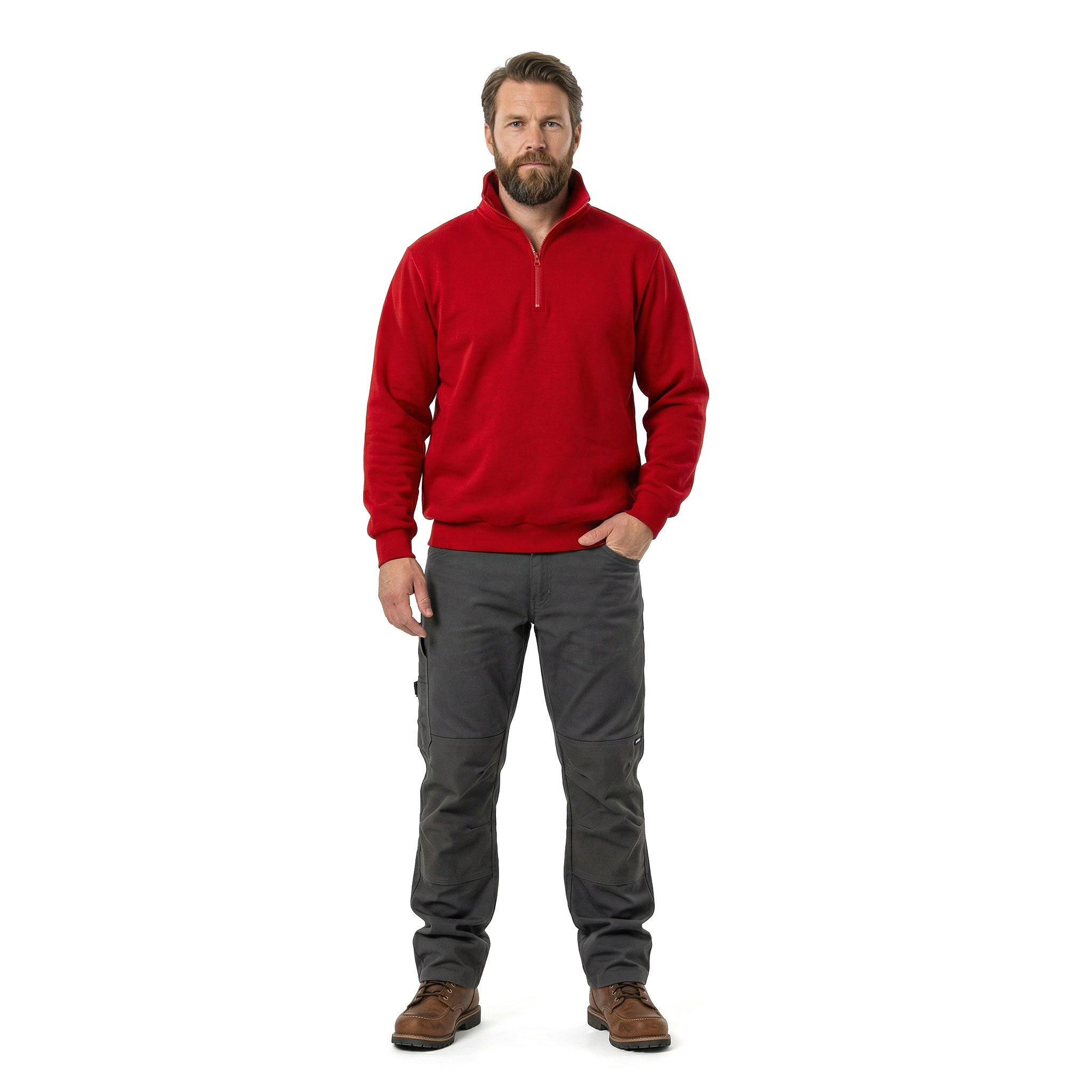 Fristads Acode sweatshirt, Red, large image number 2