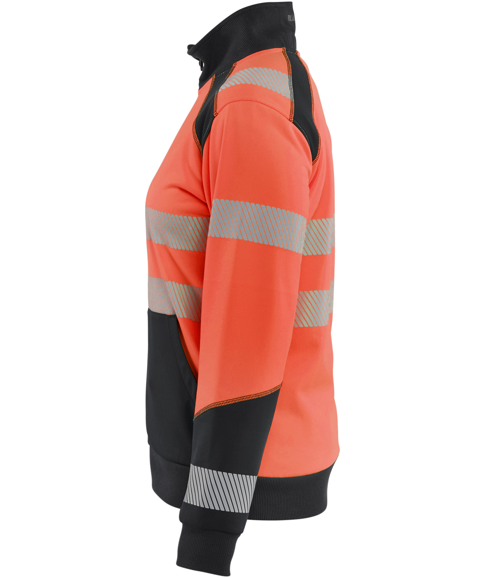 Bl&aring;kl&auml;der cardigan dam, Varsel r&ouml;d/svart, large image number 4