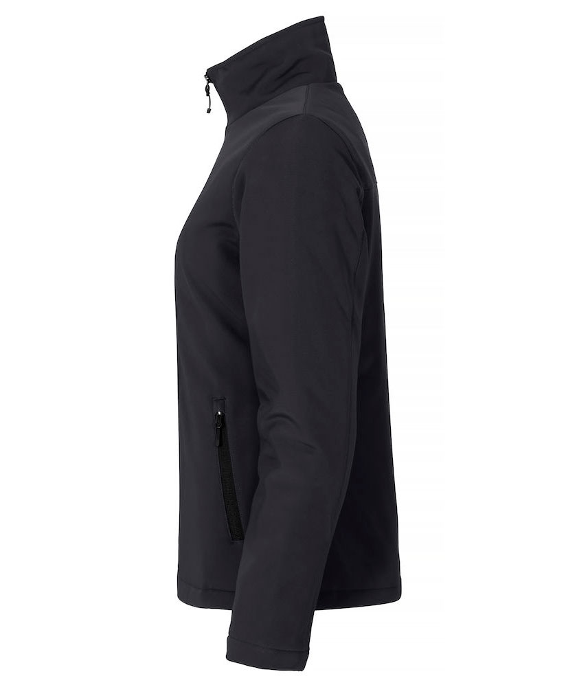 Clique Gef&uuml;ttert Damen Softshelljacke, Schwarz, large image number 2