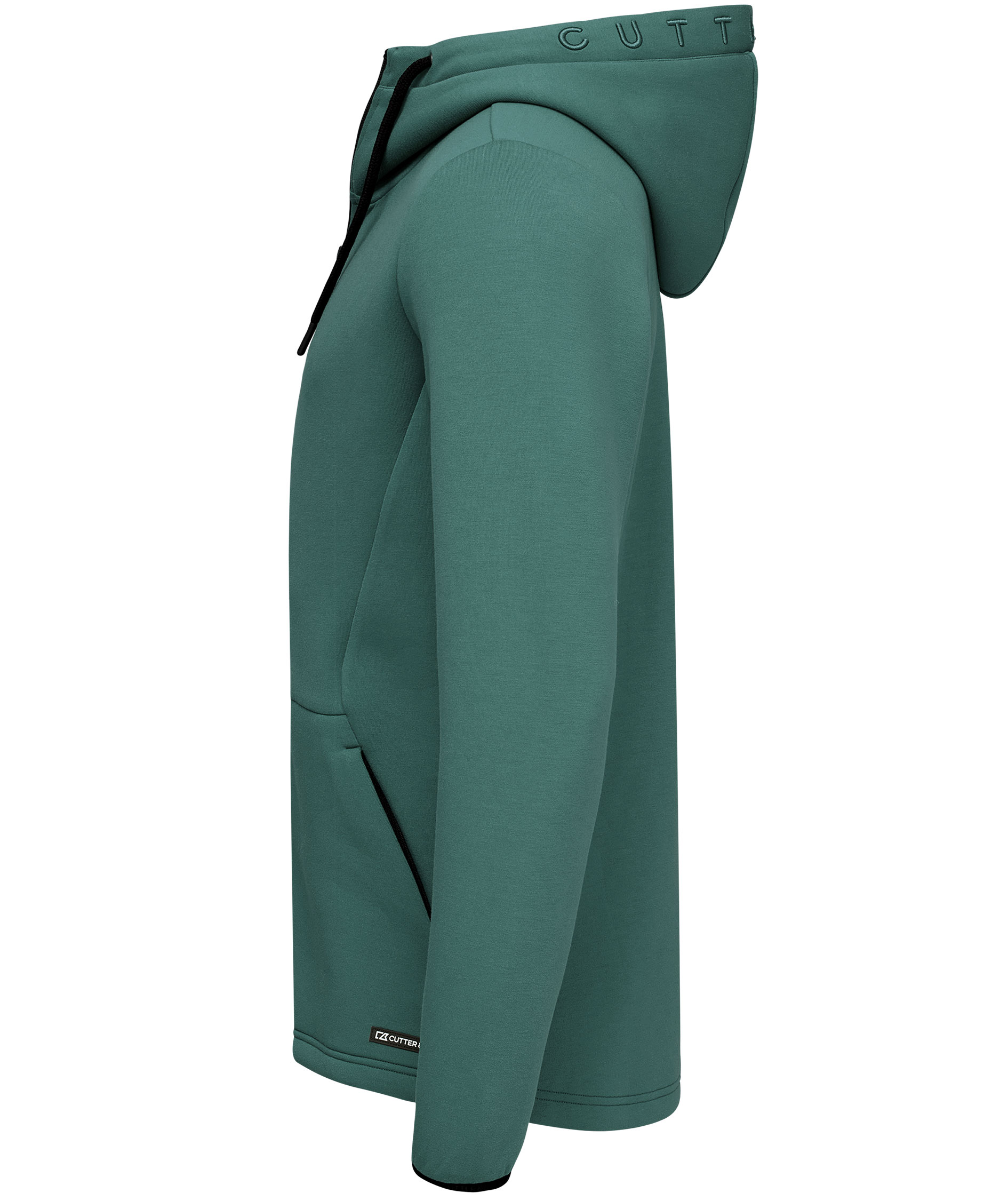 Cutter & Buck Pemberton hoodie med blixtl&aring;s, Furugr&ouml;n, large image number 3