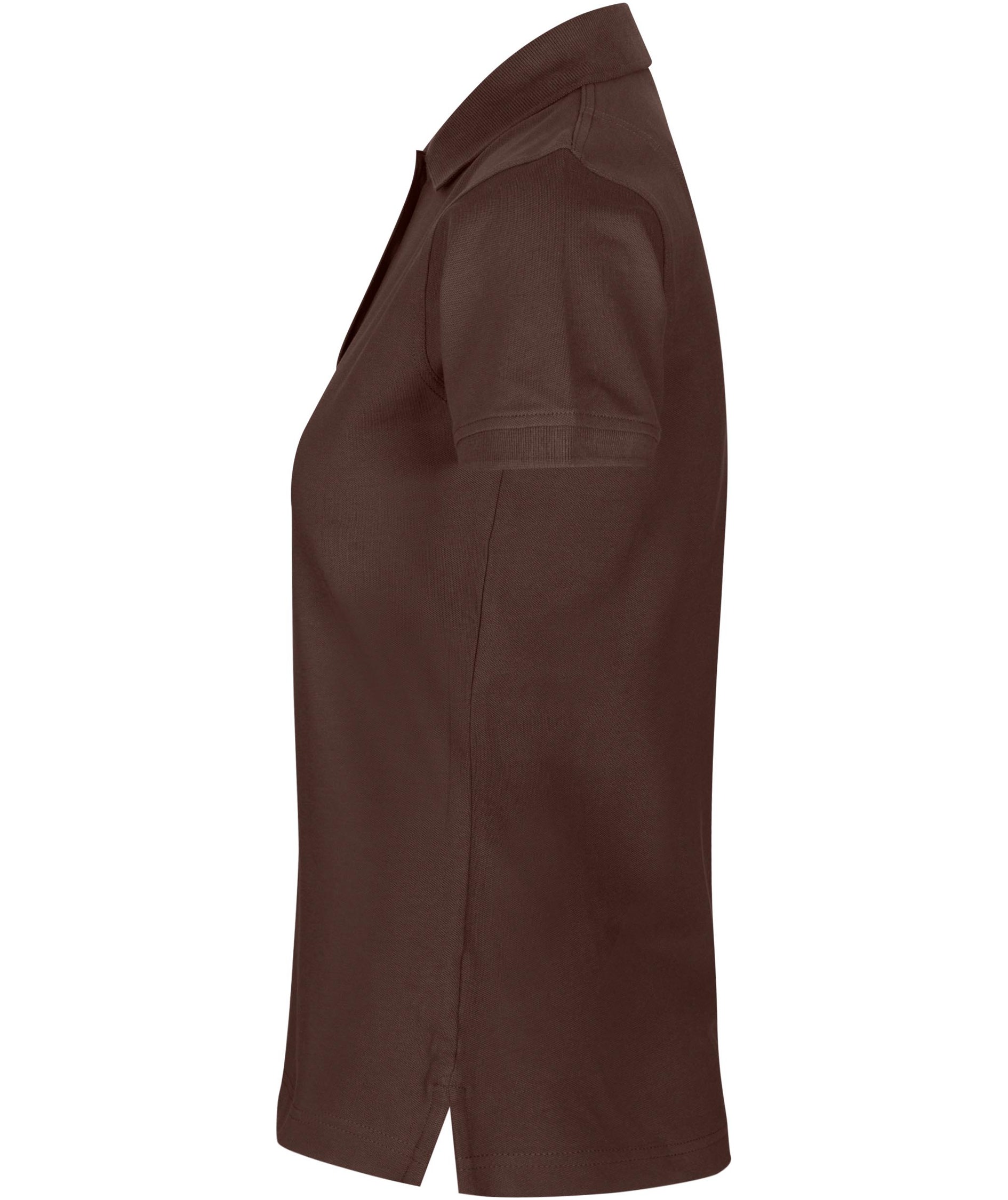 ID women's Pique Polo T-shirt with stretch, Mocca, large image number 2