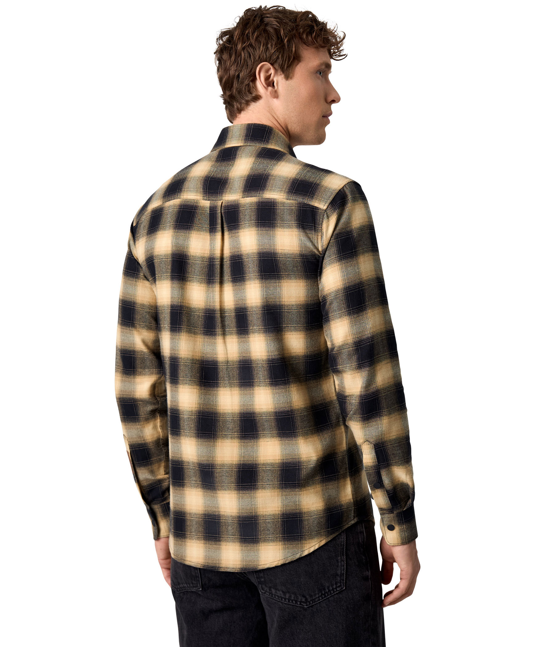 Seven Seas Regular fit flannelskjorte, Sand, large image number 5