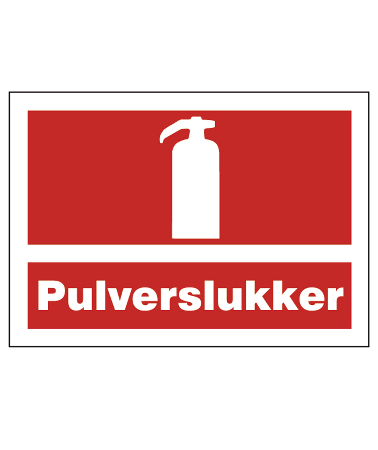 OX-ON advarselsskilt Pulverslukker A4, Rot, Rot, large image number 0