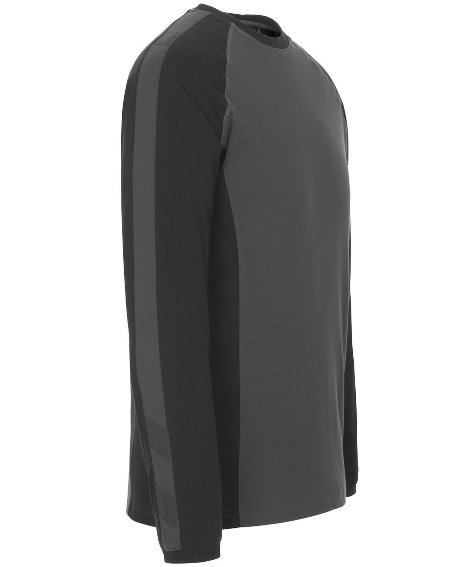 Mascot Bielefeld langermet T-skjorte, M&oslash;rk&nbsp;Antrasittgr&aring;/Svart, large image number 3