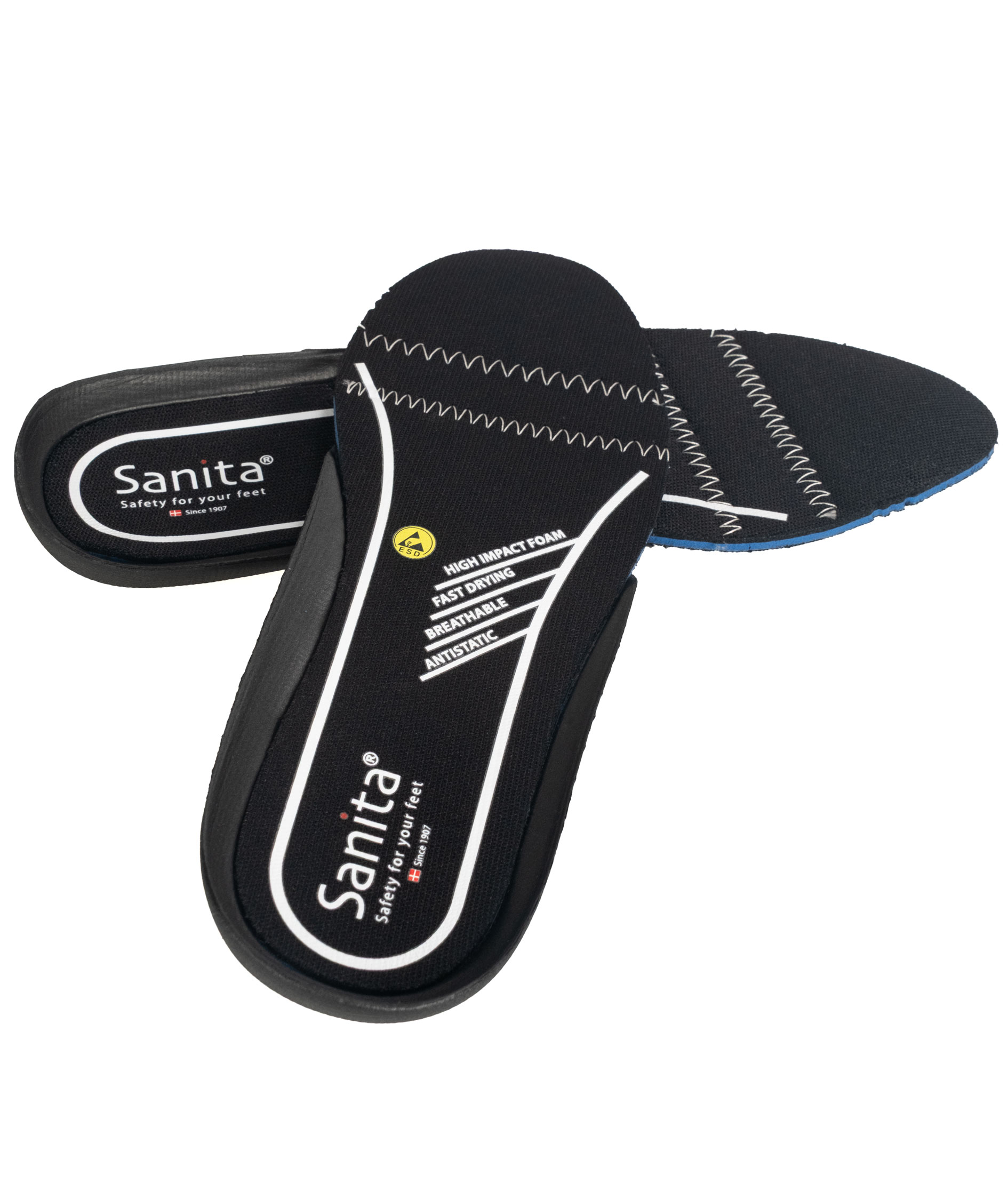 Sanita&nbsp;EnergySole&reg; Support indl&aelig;gss&aring;l indl&aelig;gss&aring;ler 4,5 mm , Sort