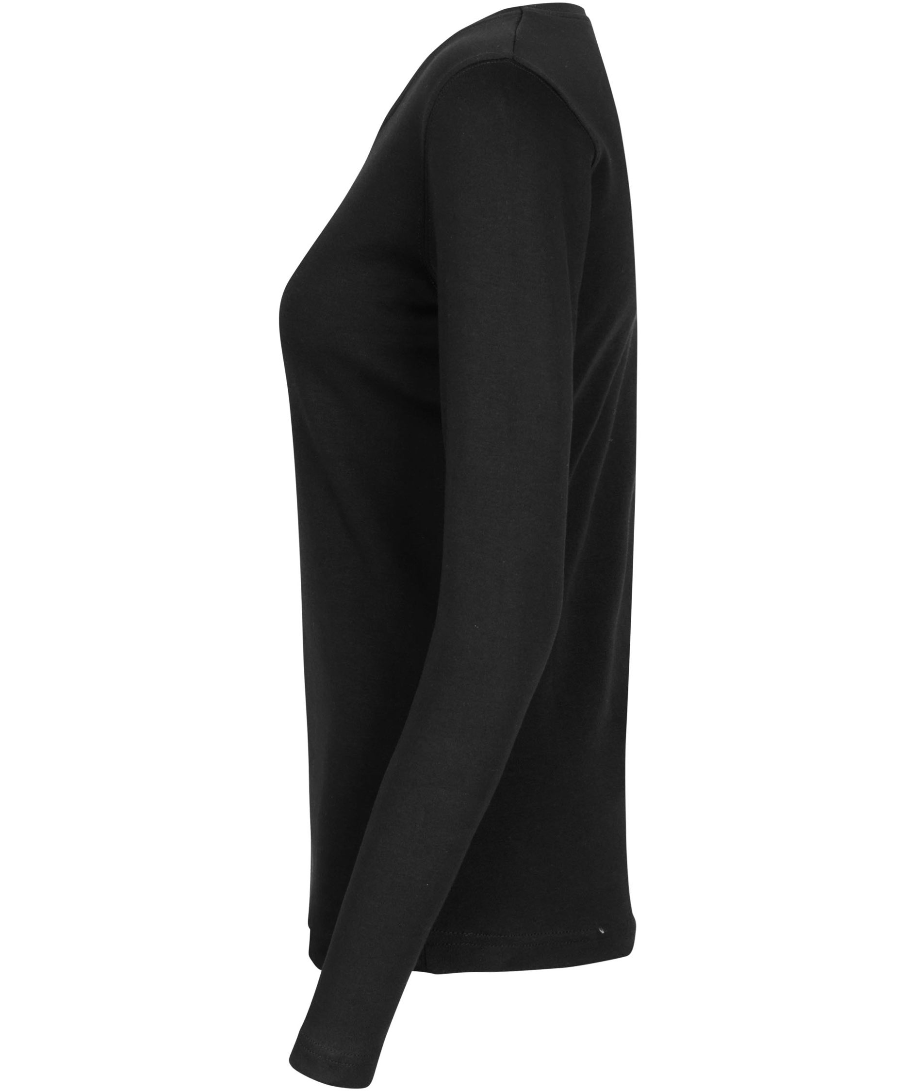 ID Identity Interlock l&aring;ng&auml;rmad T-shirt dam, Svart, large image number 2